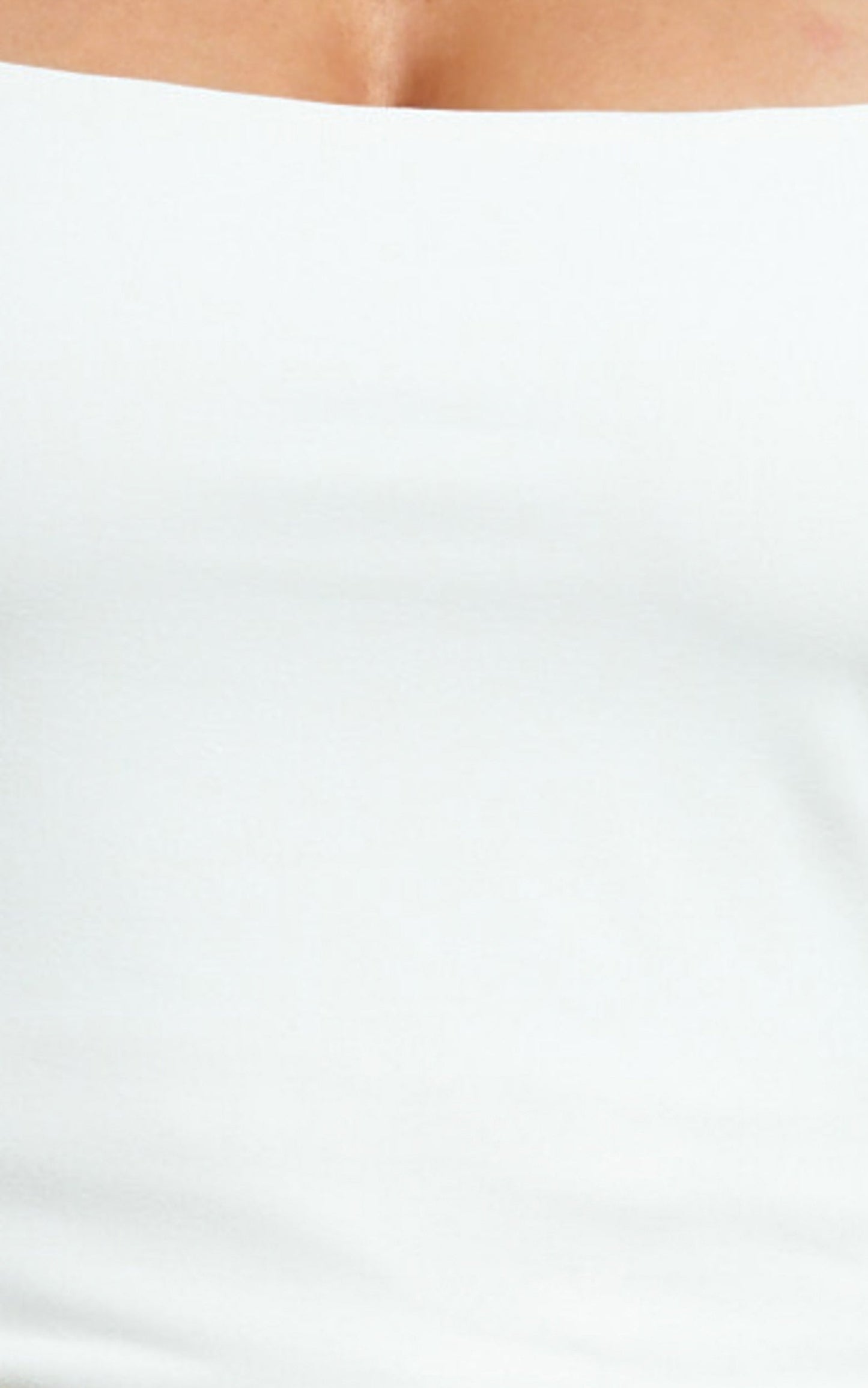 Ophelia Top - Square Neck Jersey Top in Off White