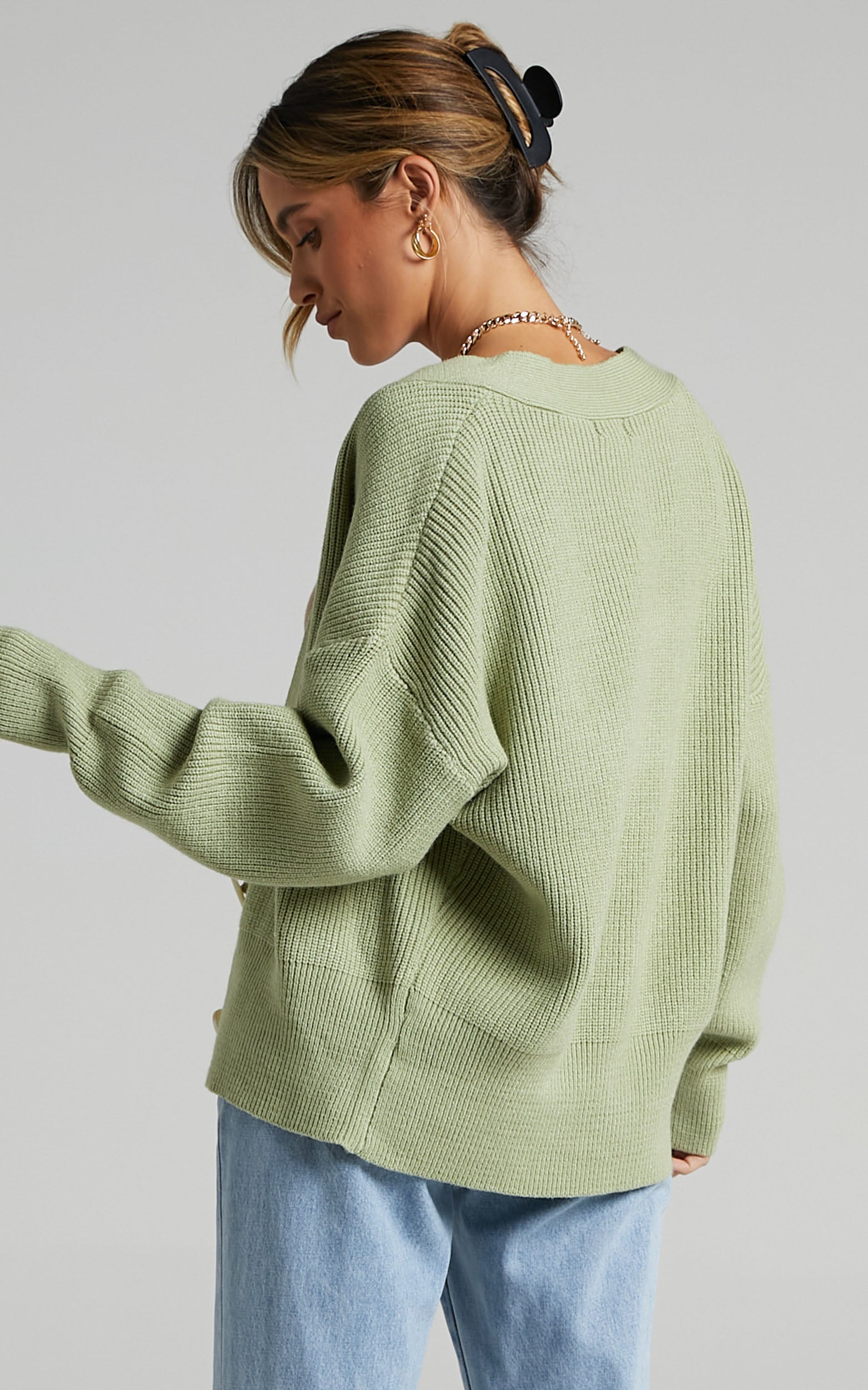 Original Trendsetter Knit Cardigan in Pistachio