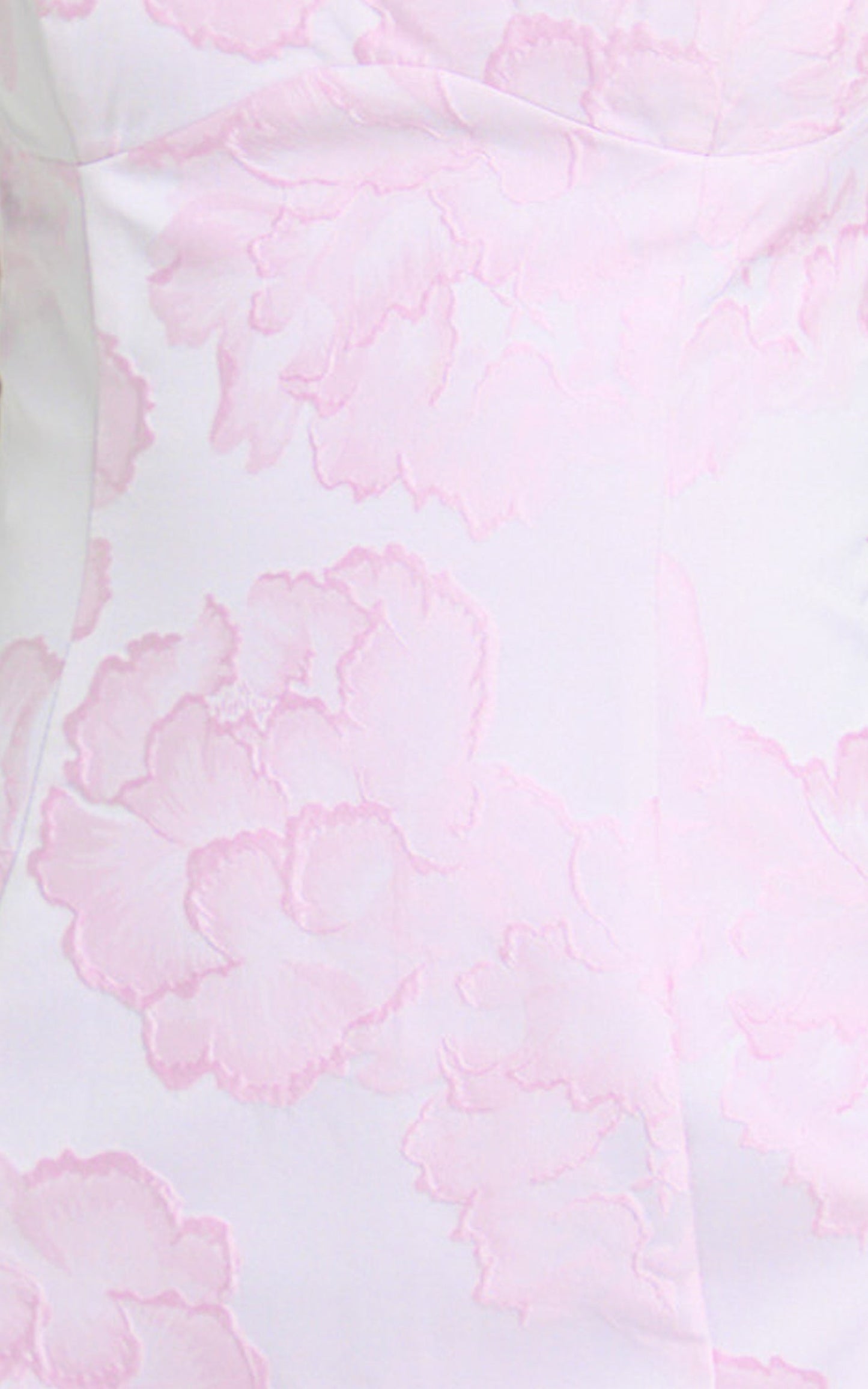 Orla Mini Dress - Jacquard Scoop Neck Fitted Dress in Pink