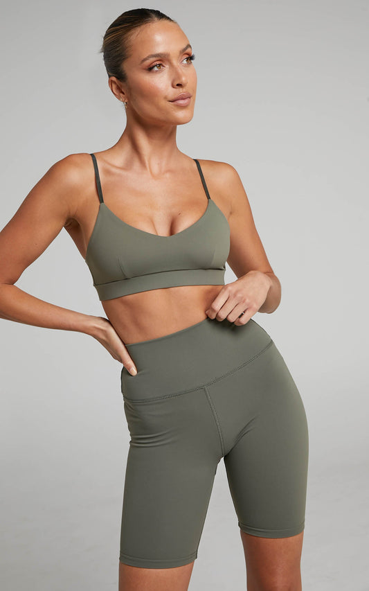 Orochie Bralette - Scoop Neck Bralette in Khaki
