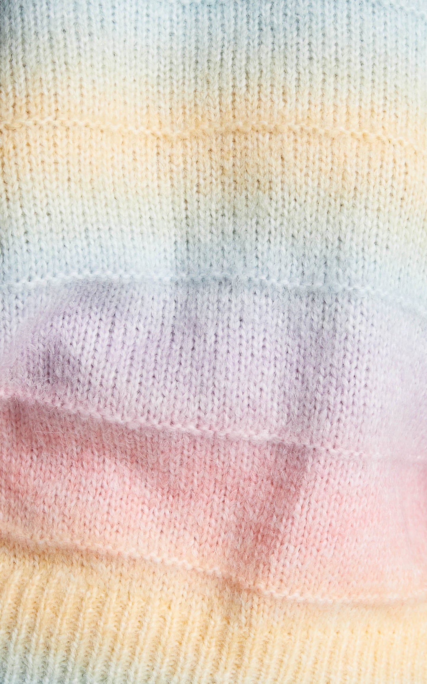 Over The Rainbow Long Sleeve Cable Knit Jumper in Multi