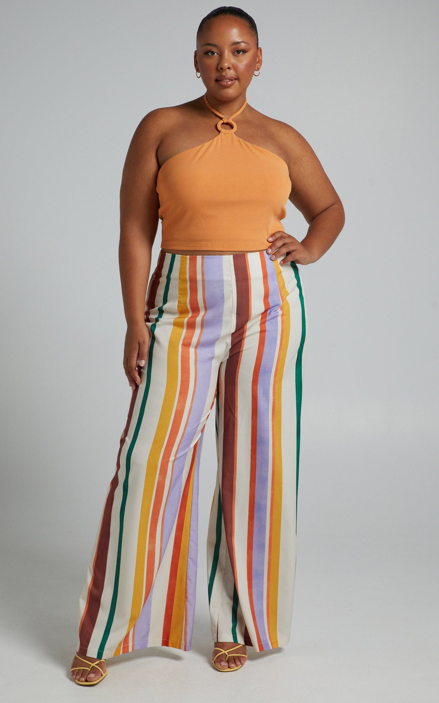 Amelie Pants - Wide Leg Pants in Multi Stripe
