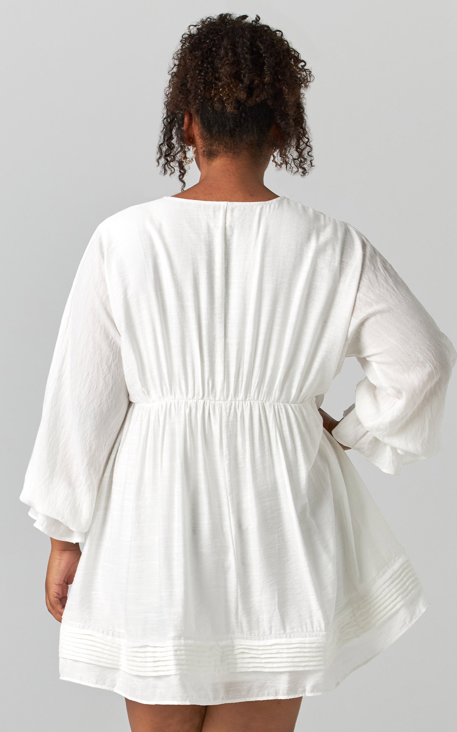 Perrine Shift Mini dress in White