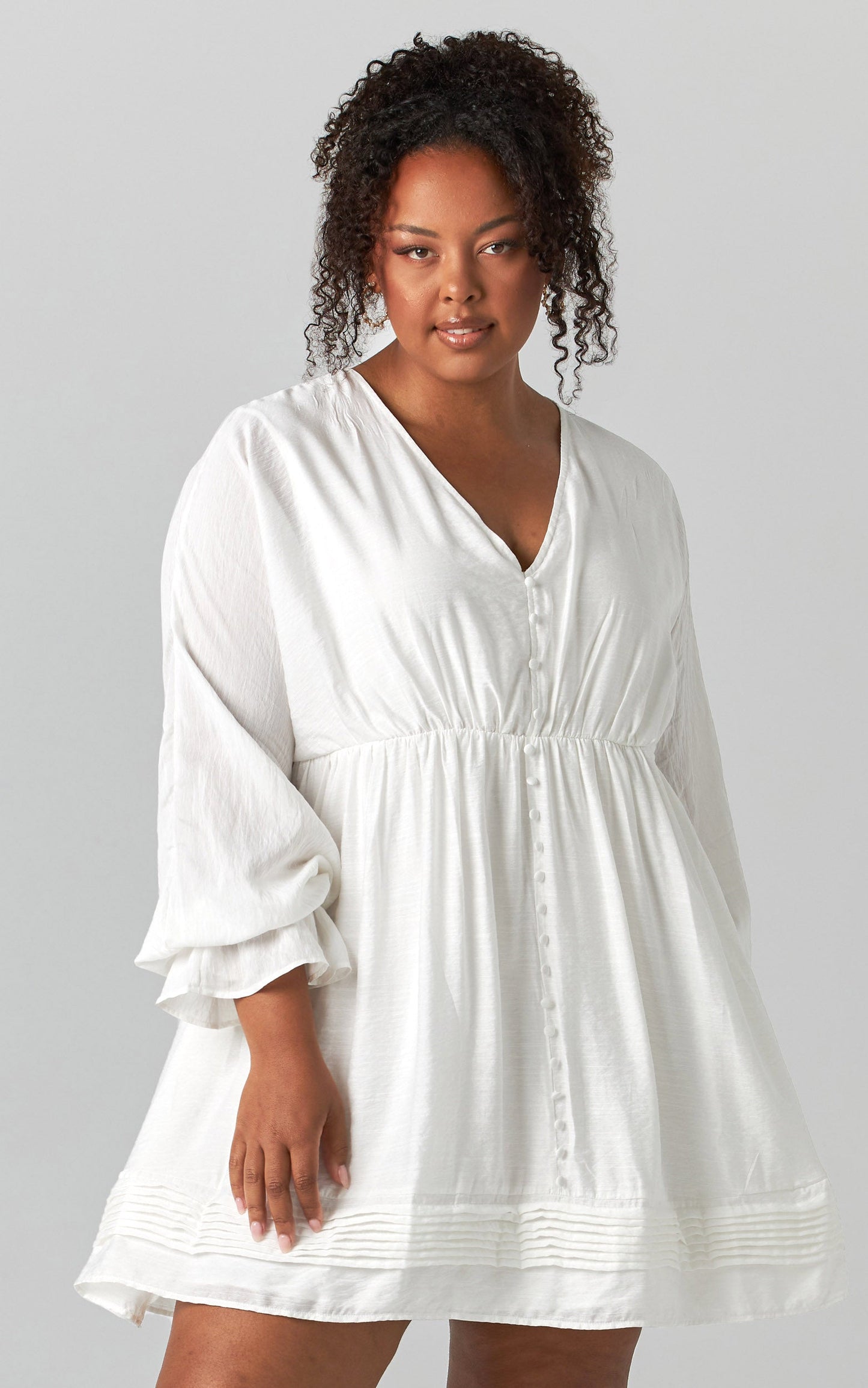 Perrine Shift Mini dress in White
