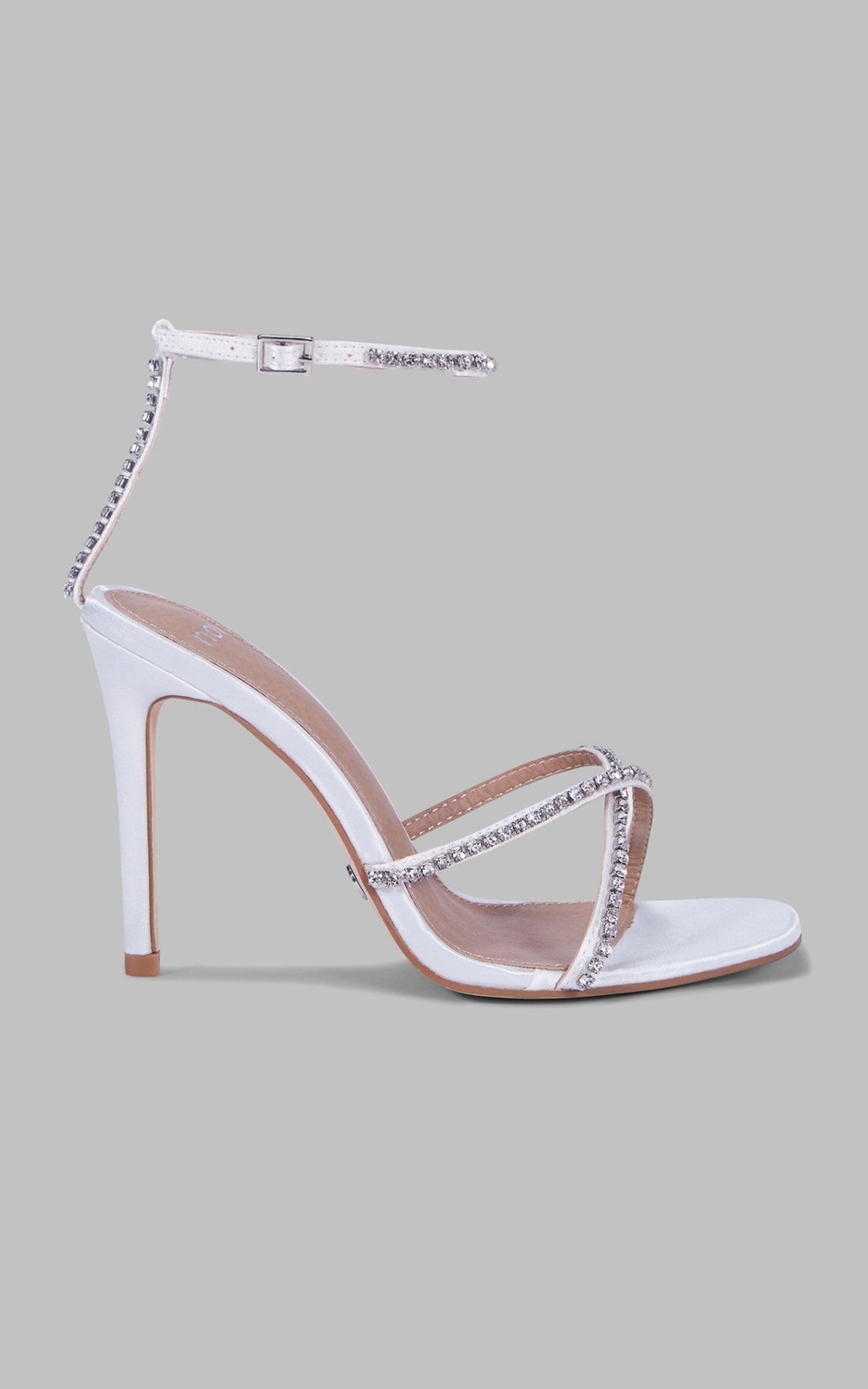 Novo - Promise Heels in White Satin