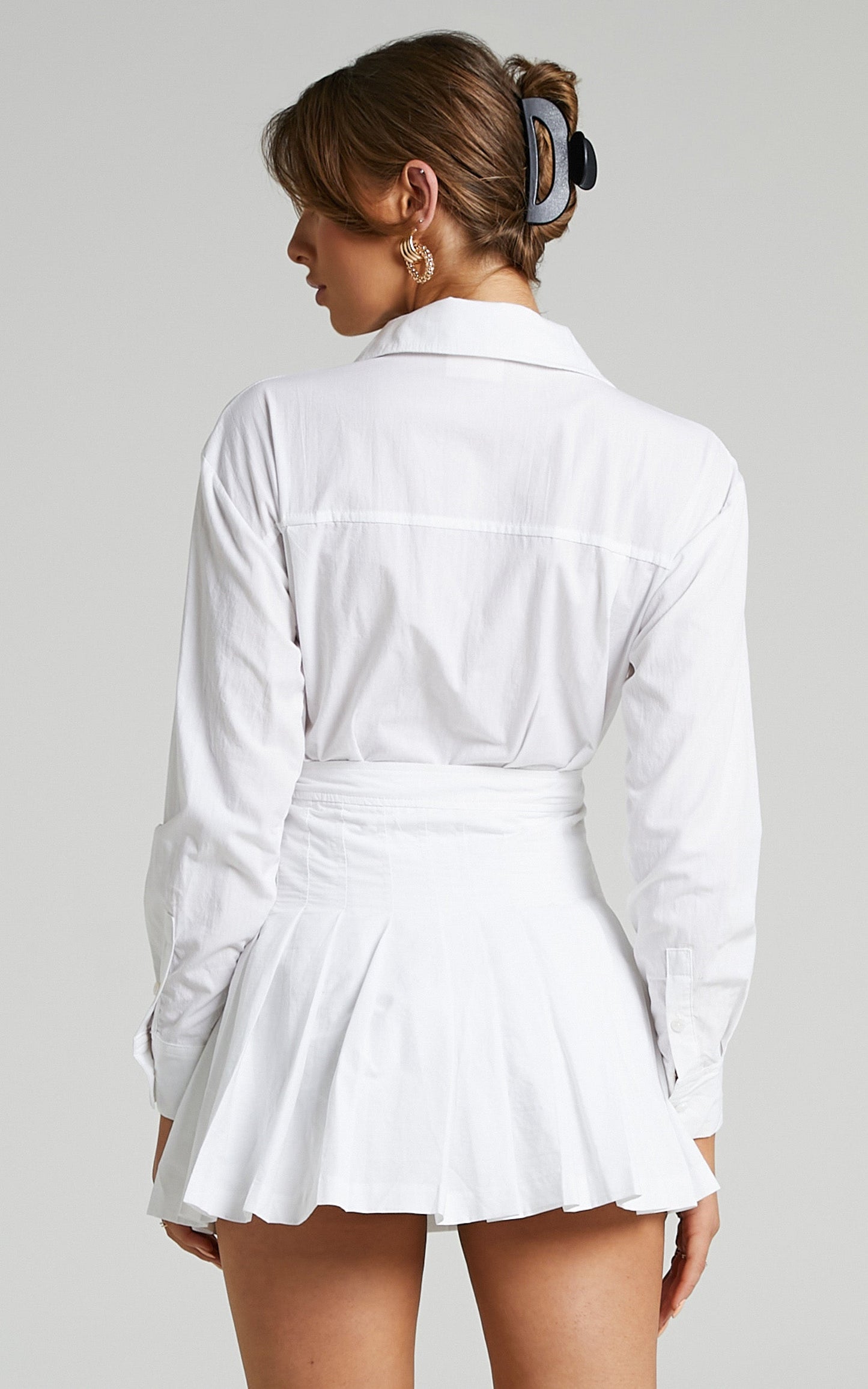 Pamella Tennis Skirt Playsuit in White