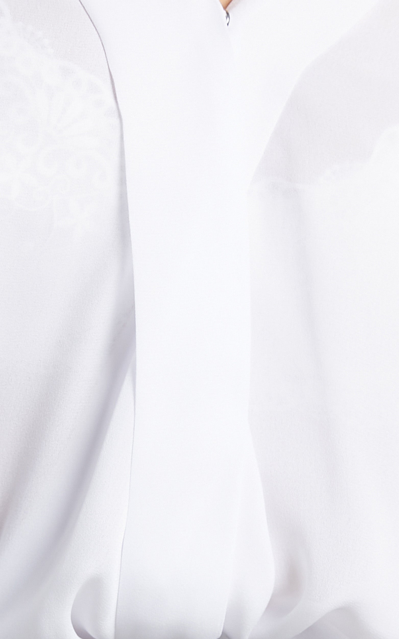 Paulie Fixed Longsleeve Wrap Shirt in White