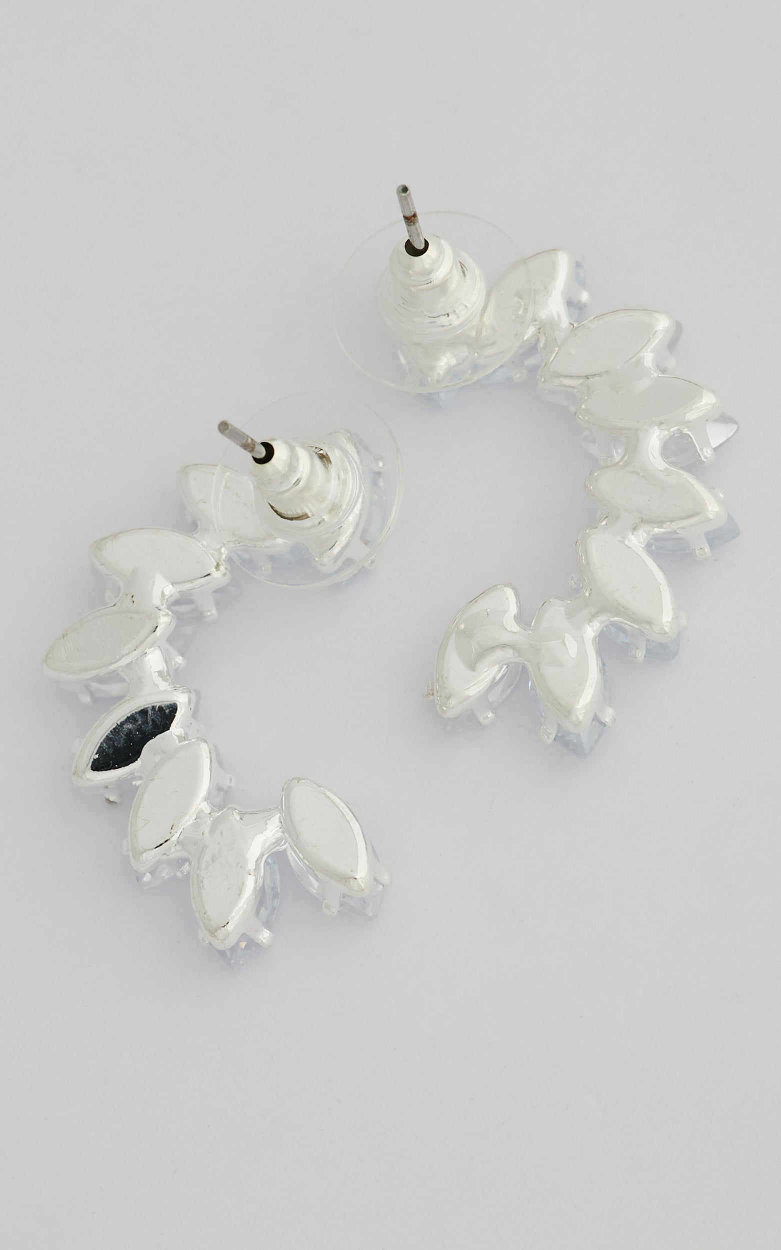Paulita Marquise Climber Stud Earrings in Diamante