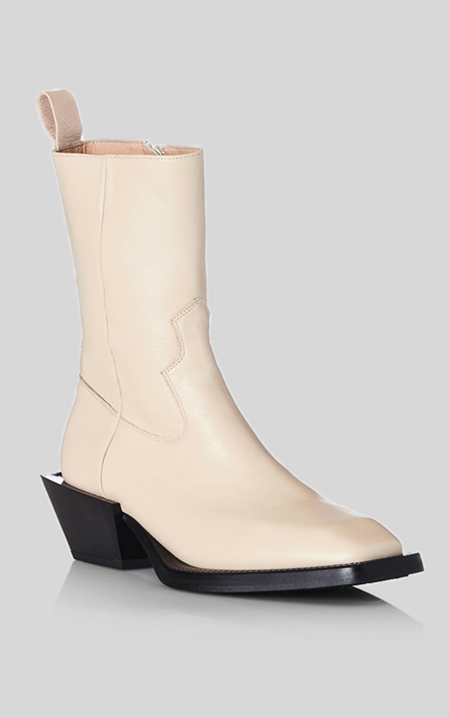 Alias Mae - Penny Boots in Cream Leather