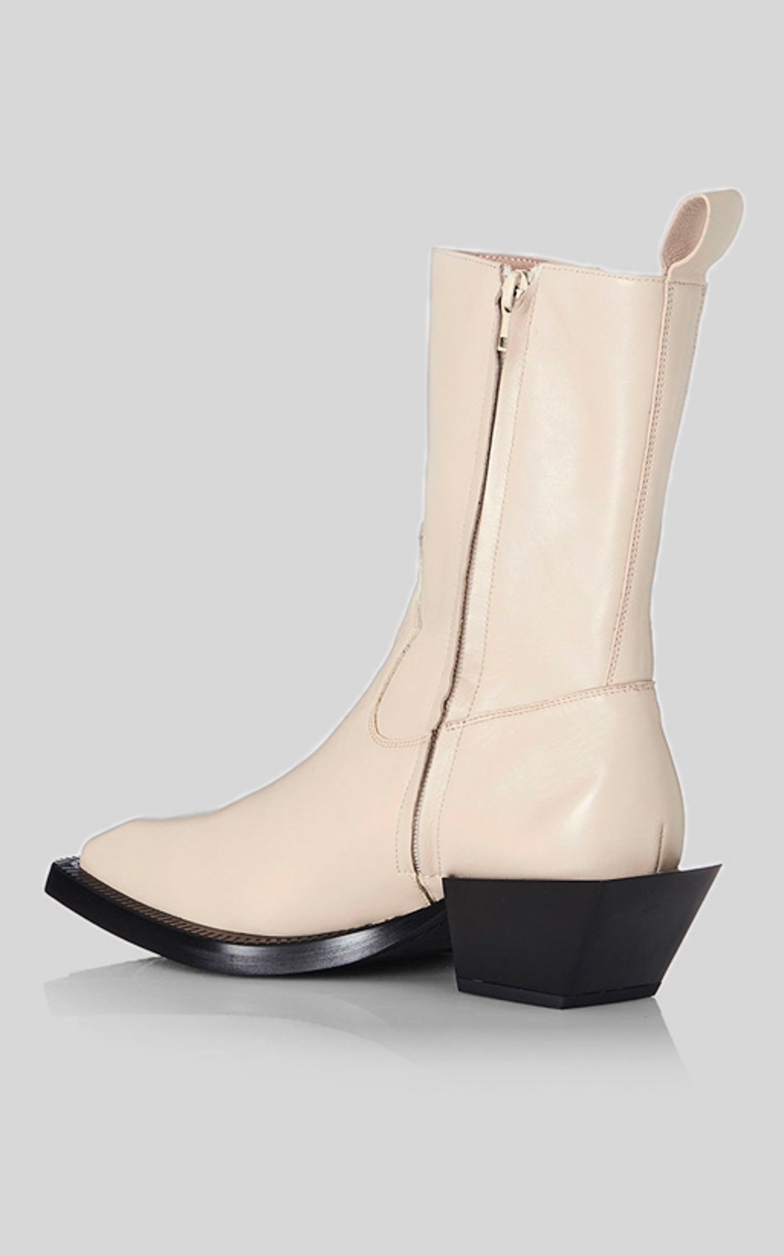 Alias Mae - Penny Boots in Cream Leather