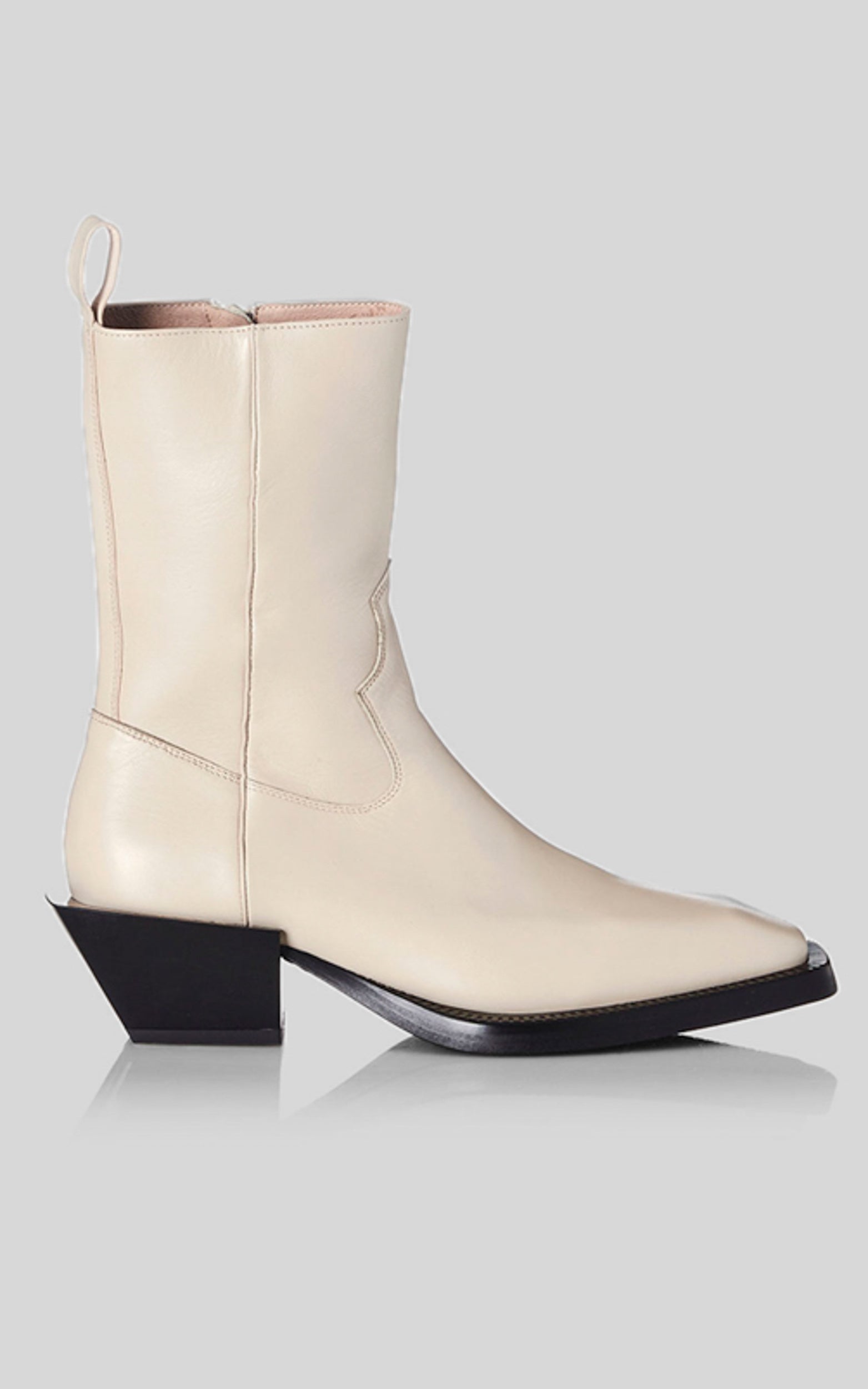 Alias Mae - Penny Boots in Cream Leather