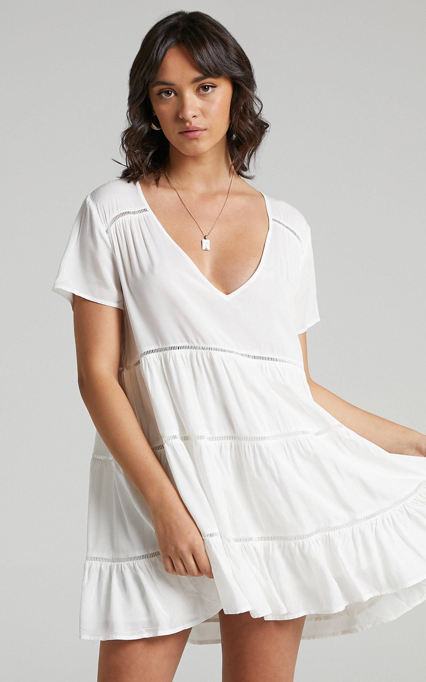 Penryn Dress in White