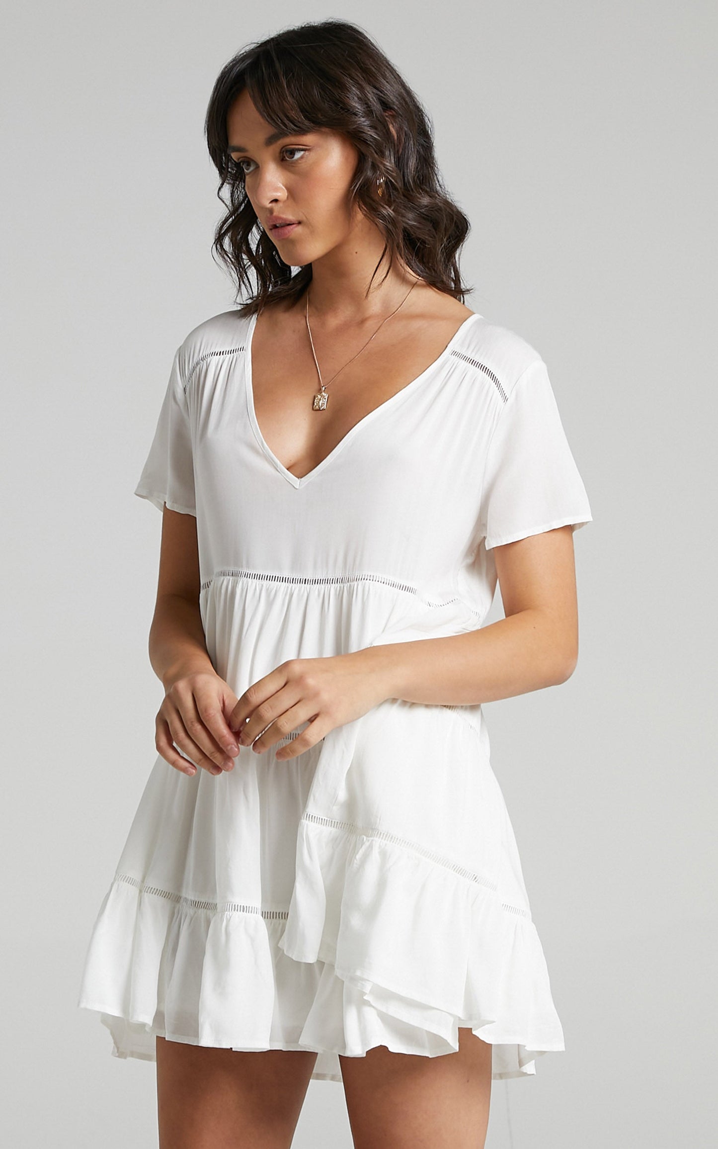 Penryn Dress in White