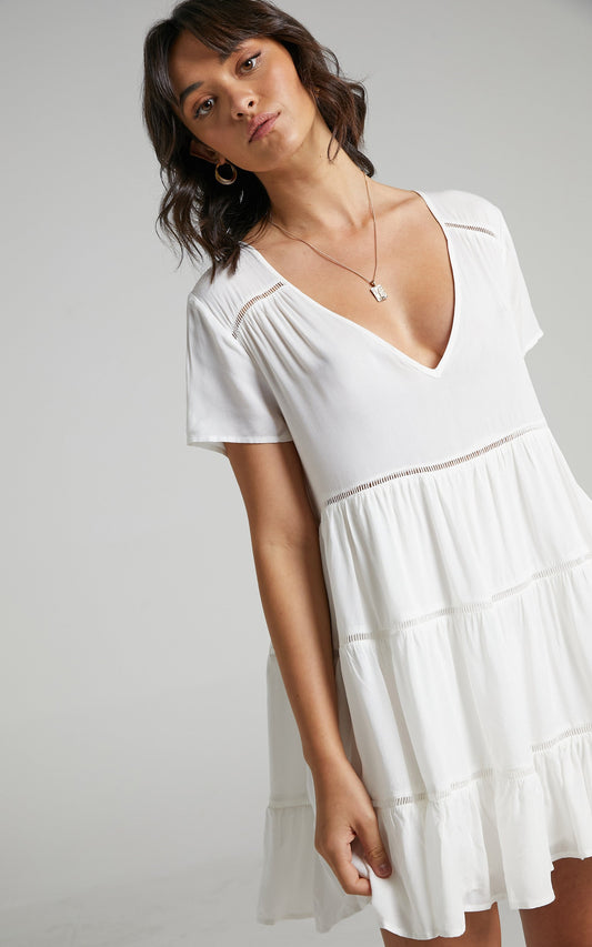 Penryn Dress in White