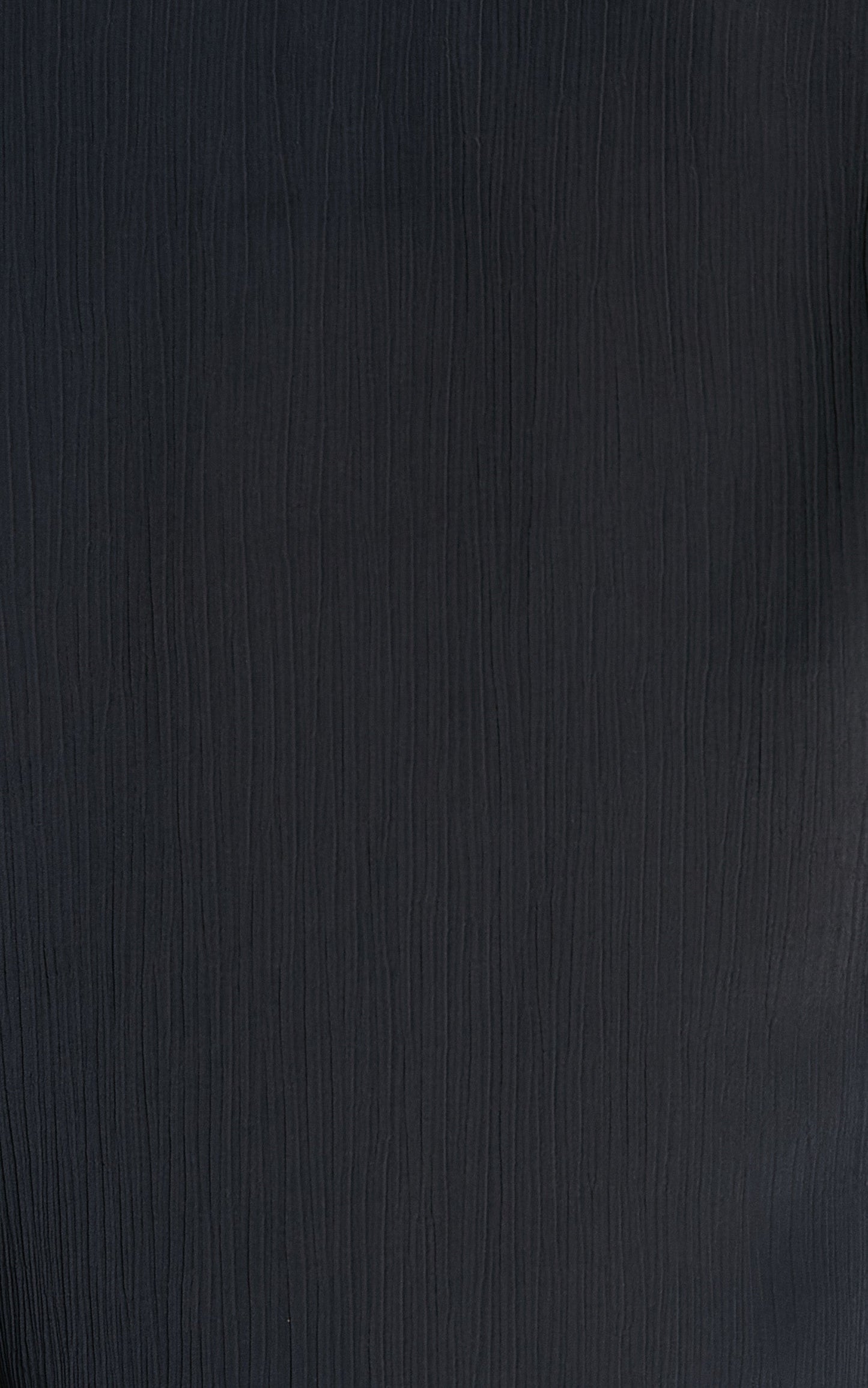 Perly Blouse - Crinkle Tie Front Long Sleeve Blouse in Black