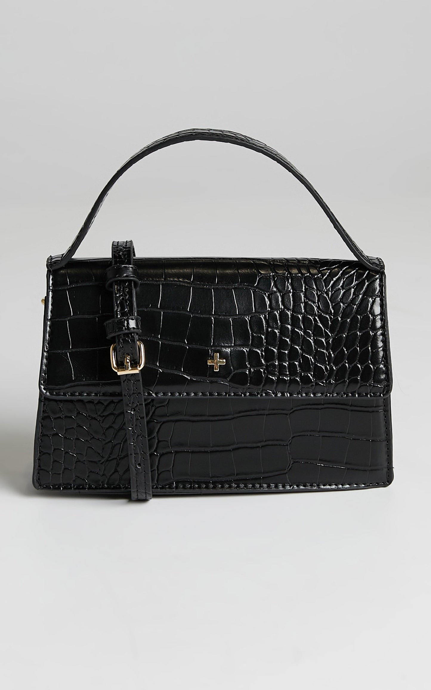 Peta And Jain - Alys Bag in Black Croc