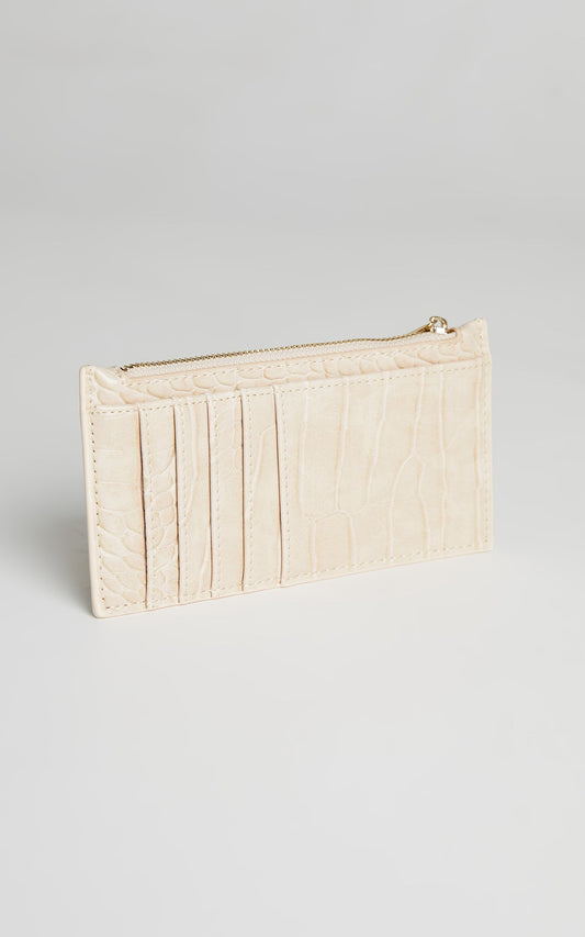 Peta And Jain - Marley Wallet in Nude croc