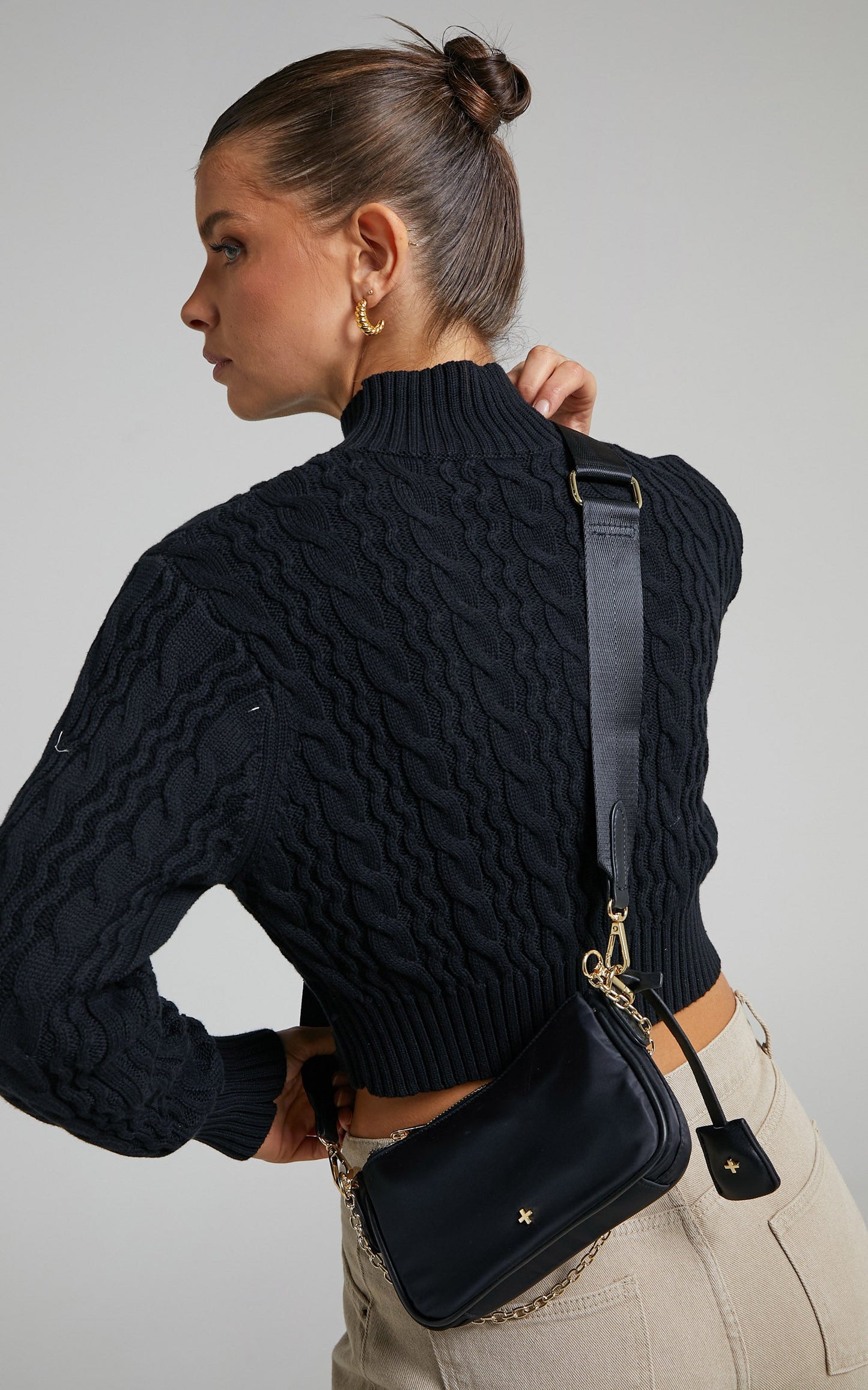 Peta and Jain - Arizona Bag in Black Gold