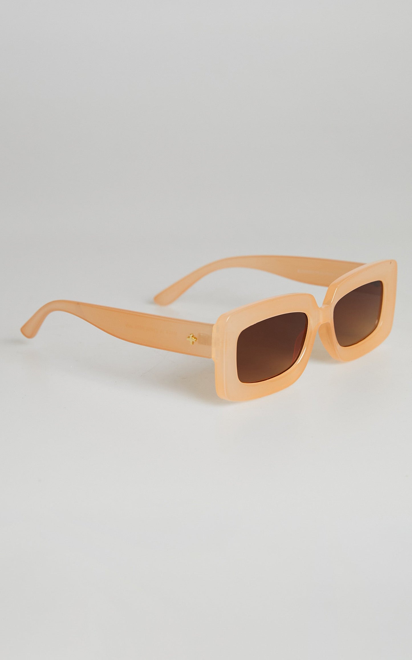 Peta and Jain - Blurred Sunglasses in Peach/Faded Brown
