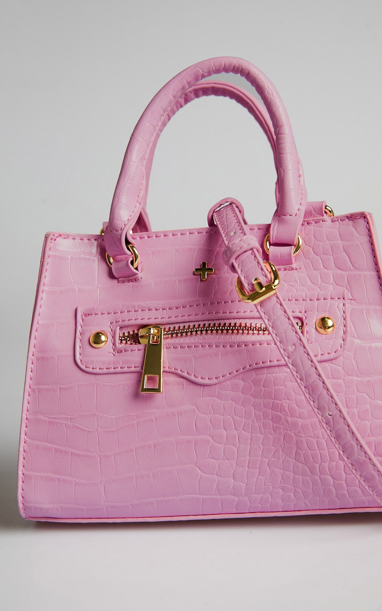 Peta and Jain - Jaden Bag in Pink Croc