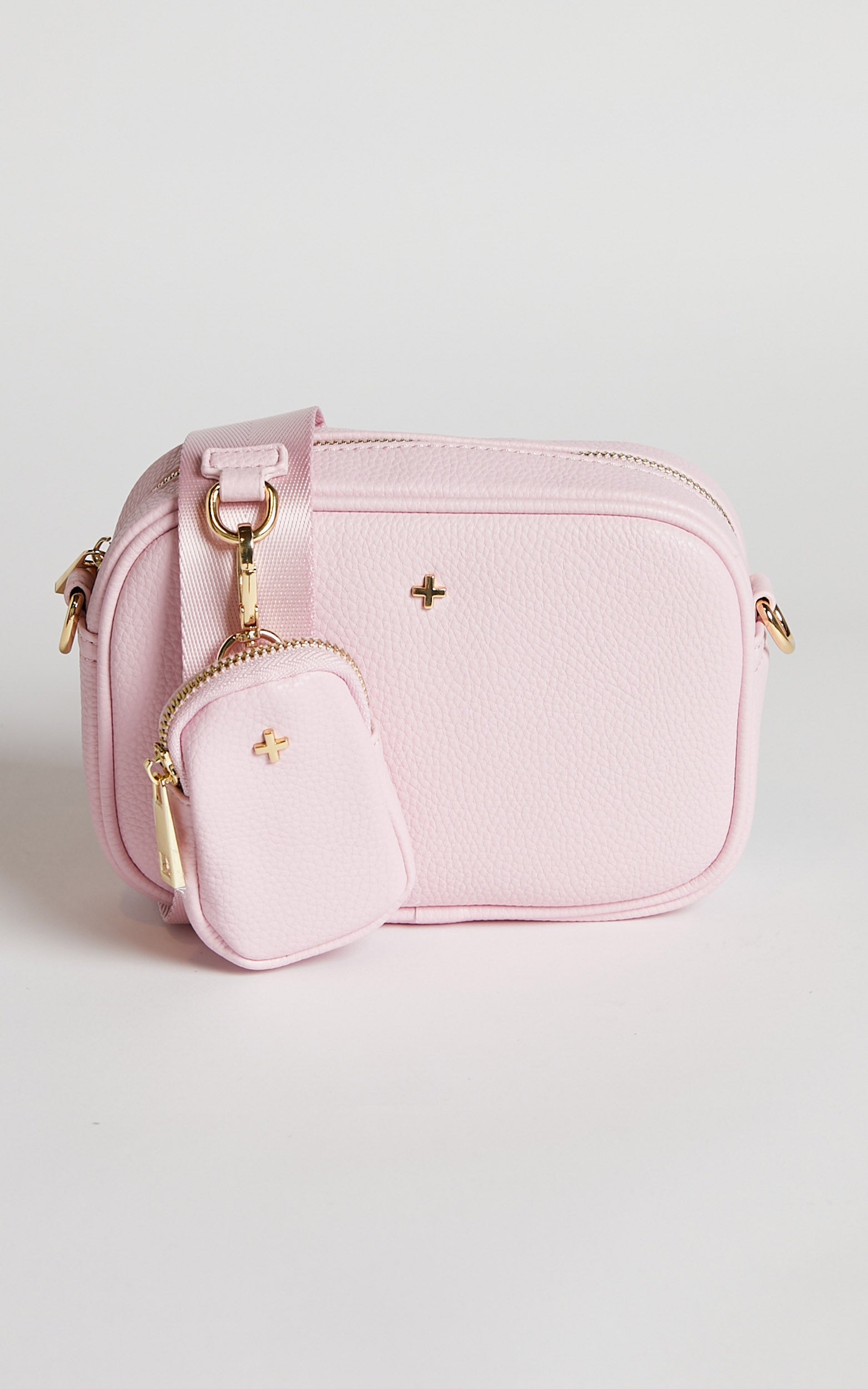 Peta and Jain - Justice Bag in Pink Pebble / Gold
