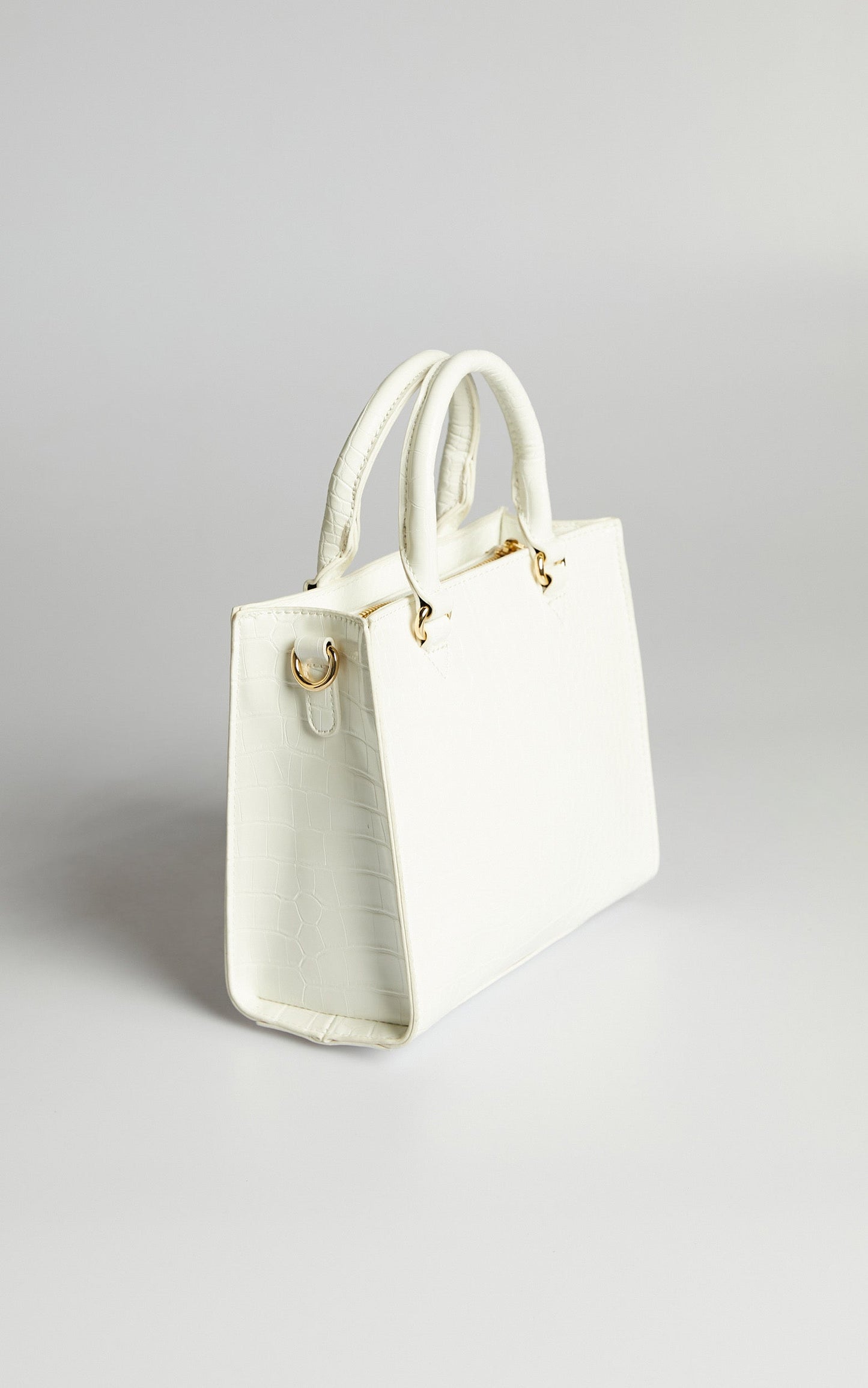 Peta and Jain - Lucca Bag in White Croc