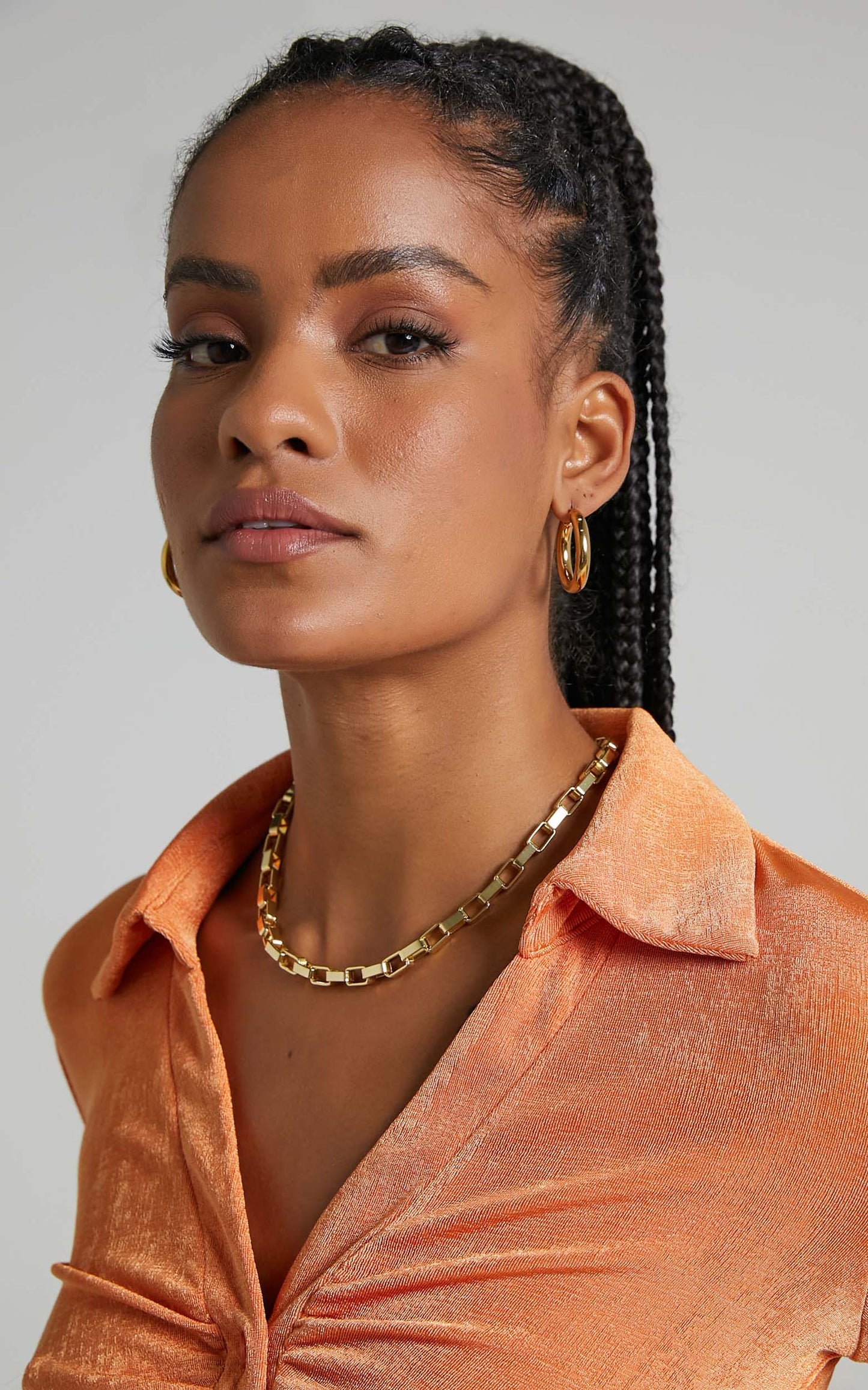 Peta and Jain - Sapphire Earrings in Gold