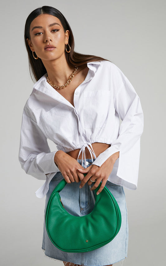 Peta and Jain - Taylor Bag in Green Pebble