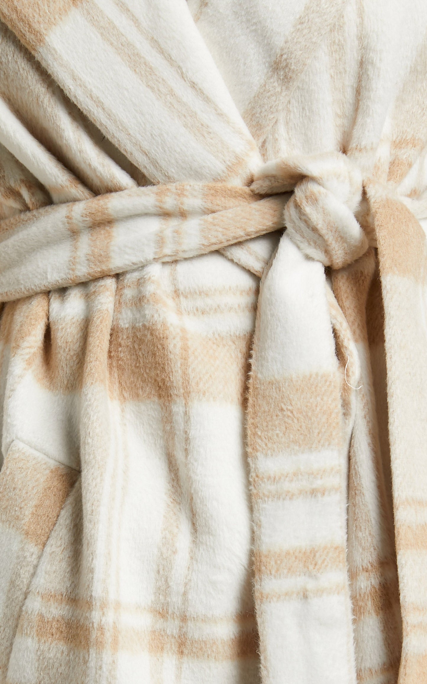 Phagie Coat - Wrap Coat in Cream