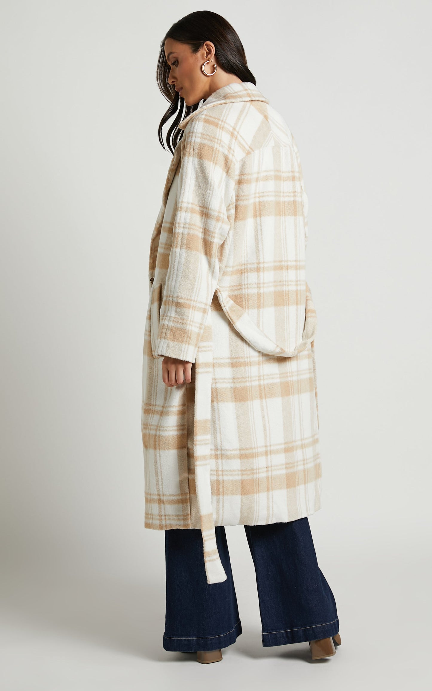 Phagie Coat - Wrap Coat in Cream
