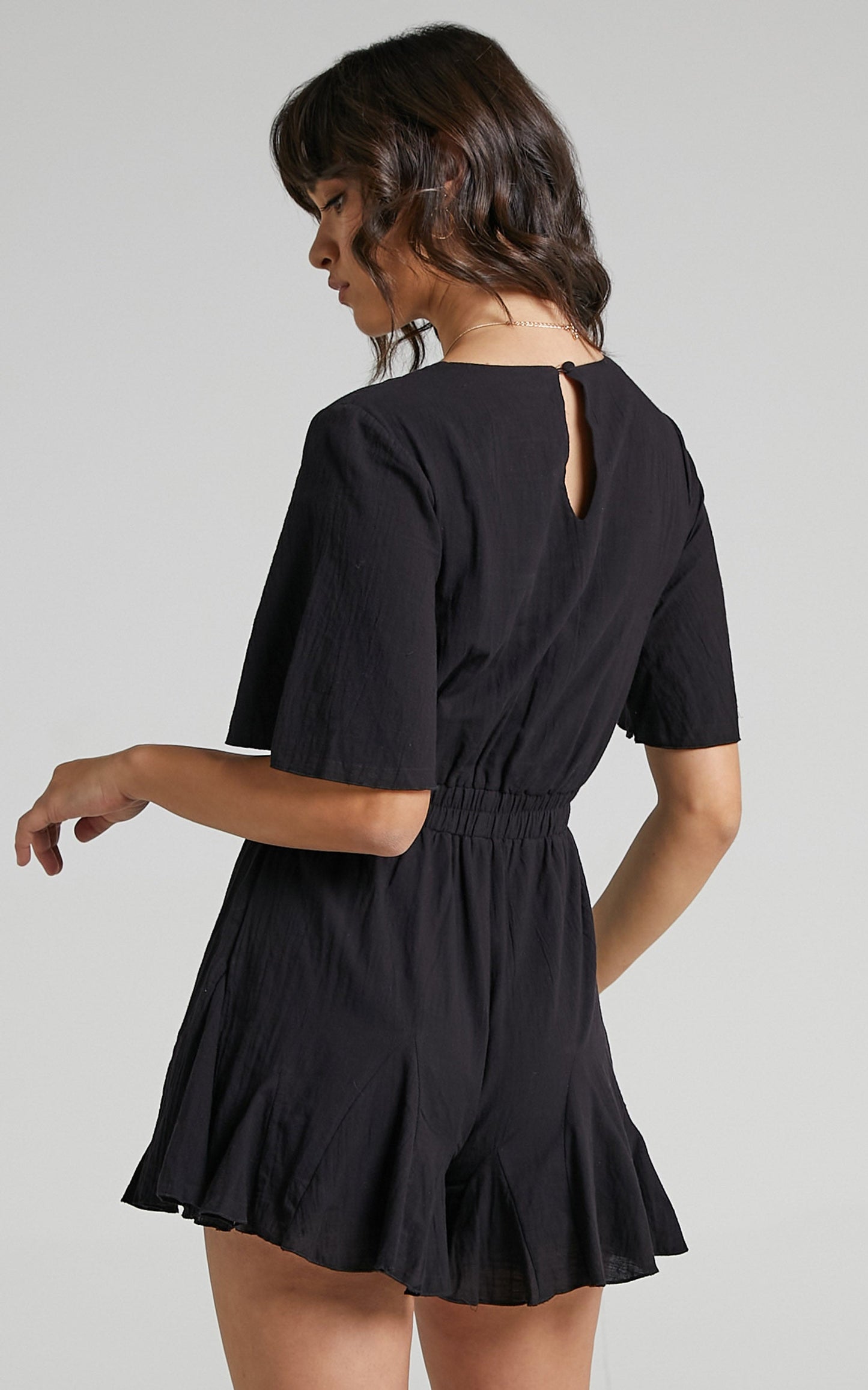 Pictures In My Head Playsuit in Black