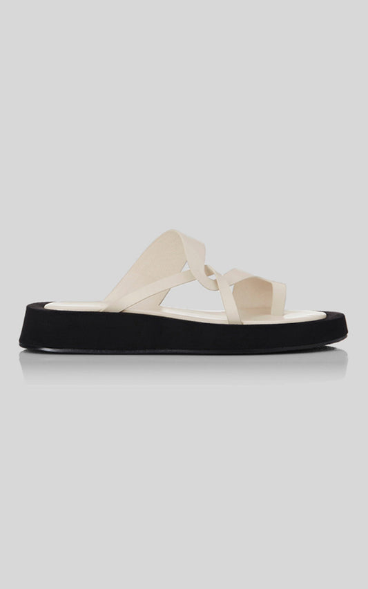 Alias Mae - Polo Sandals in Bone Leather