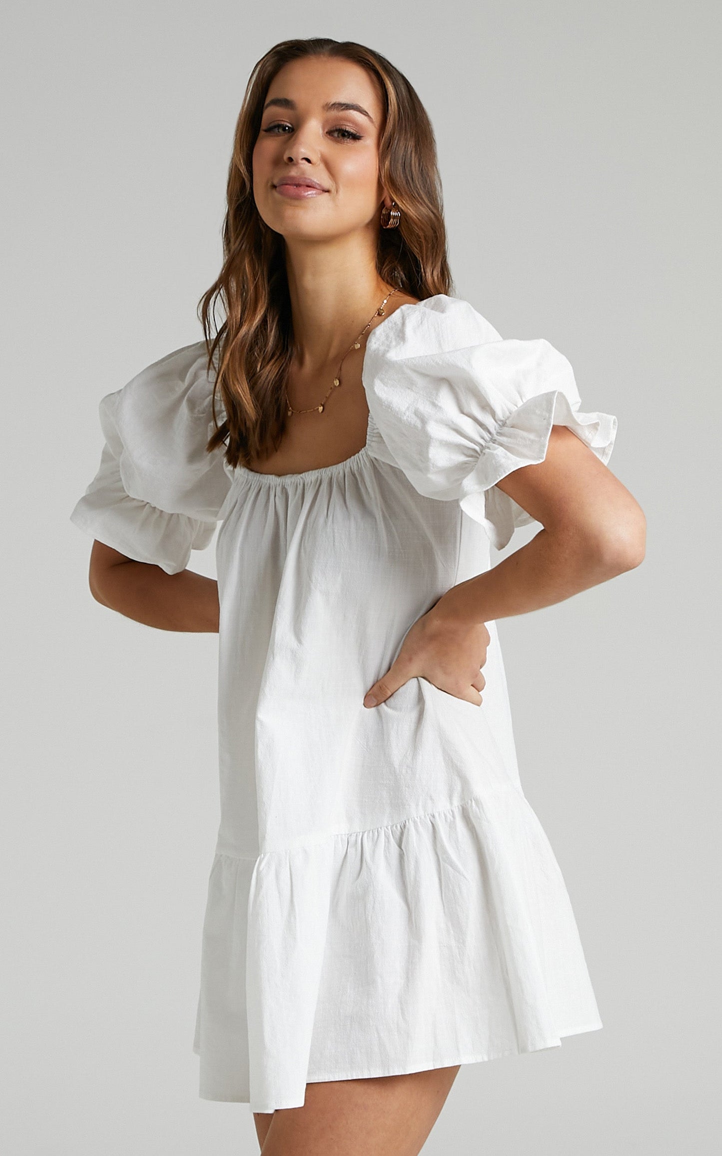 Poppy Dress in White