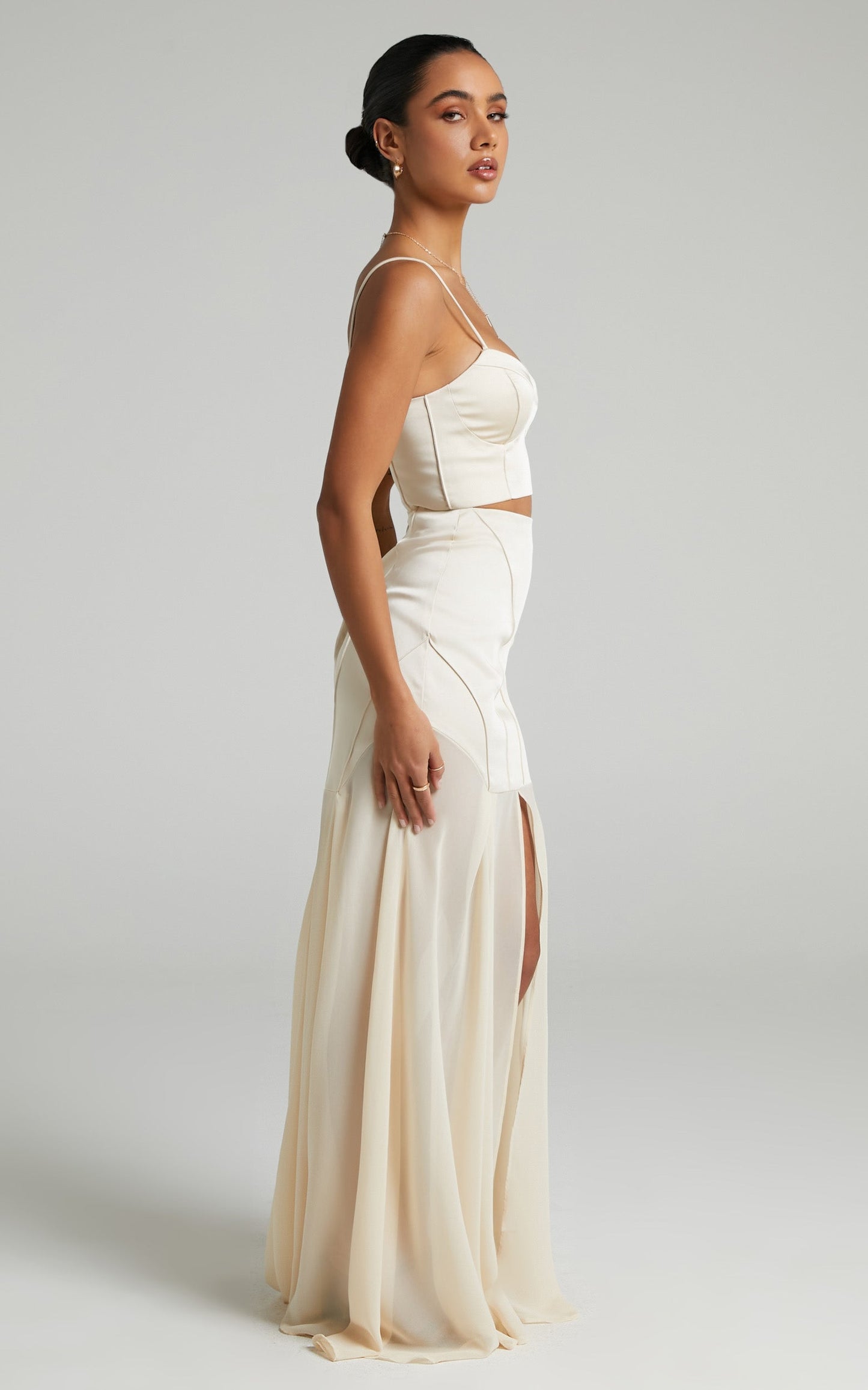 Prem The Label - Ivana Maxi Skirt in Champagne