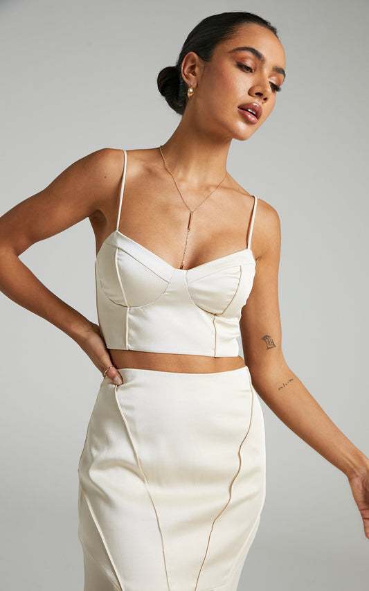 Prem The Label - Ivana Top in Champagne