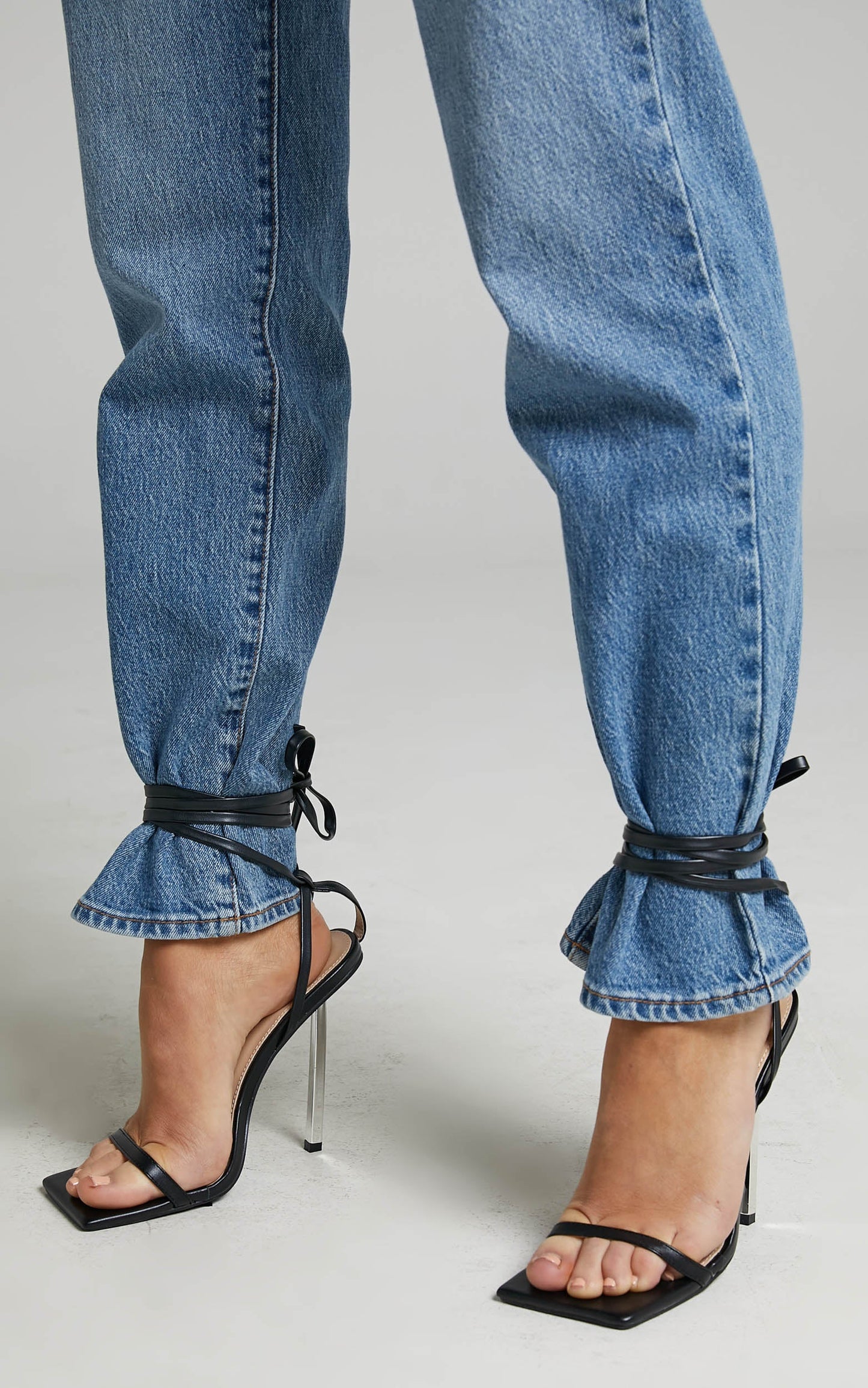 Public Desire - Asset Heels in Black PU