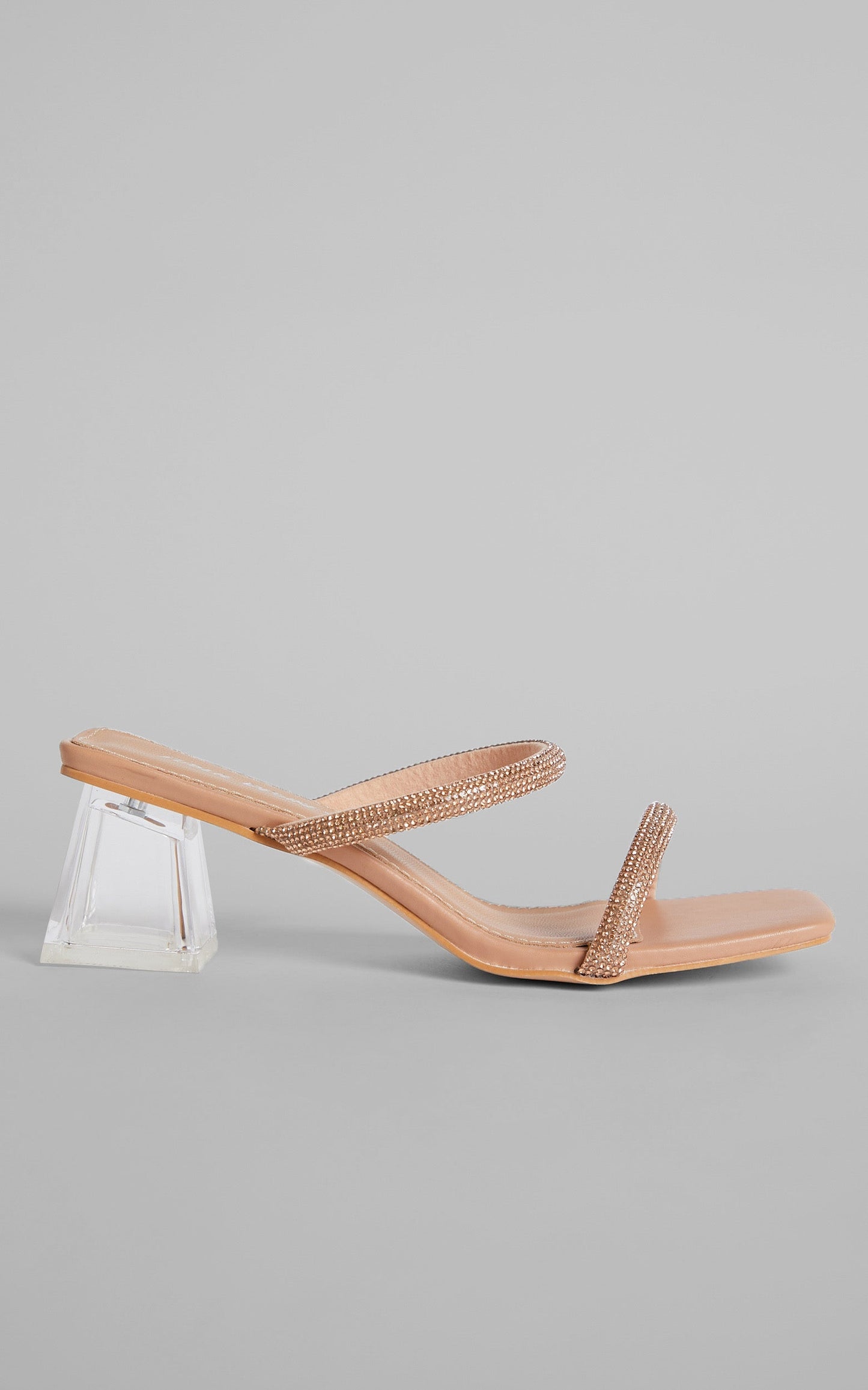 Public Desire - Lulu Heels in Nude PU