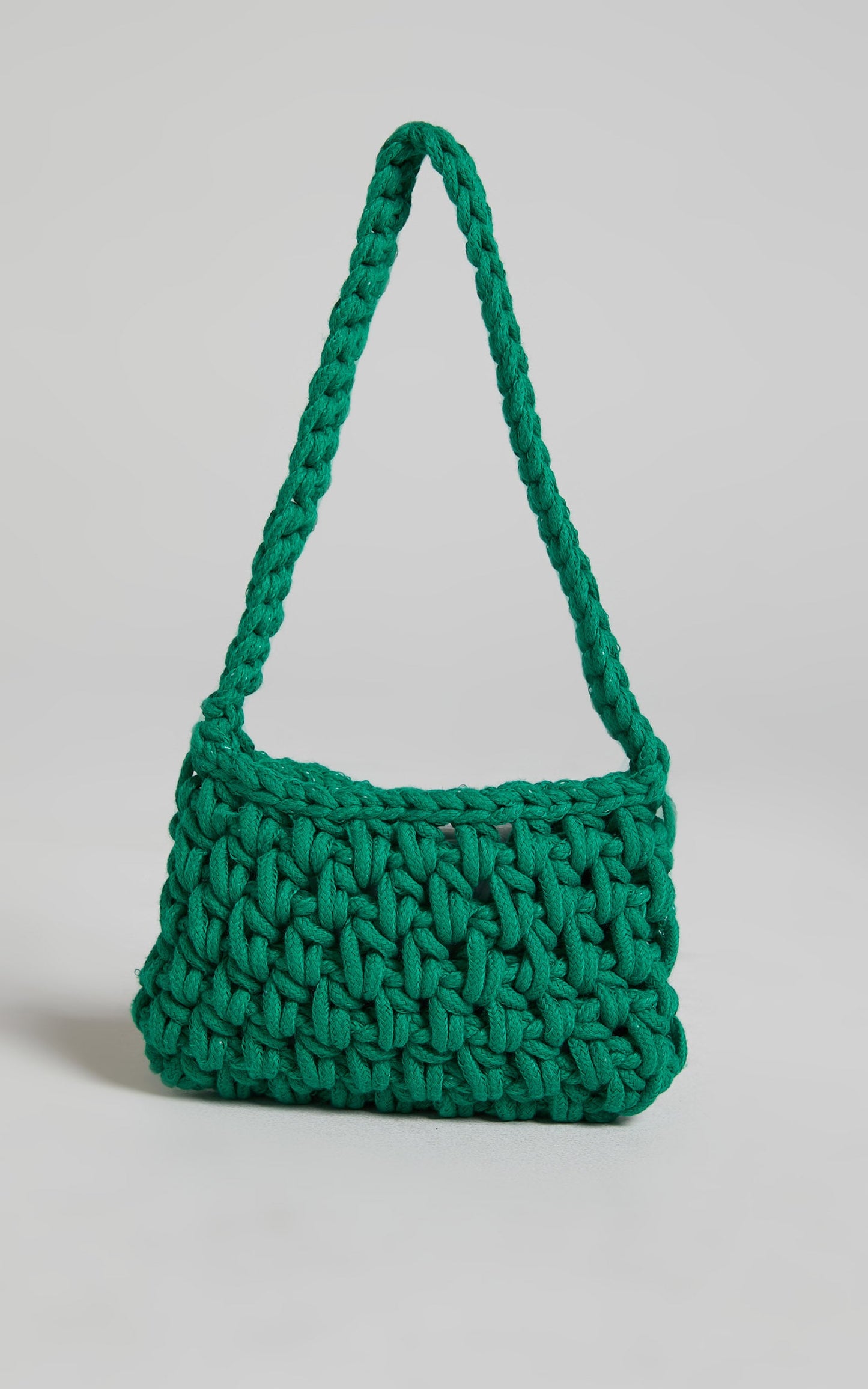 Phelissa Bag - Crochet Shoulder Bag in Green