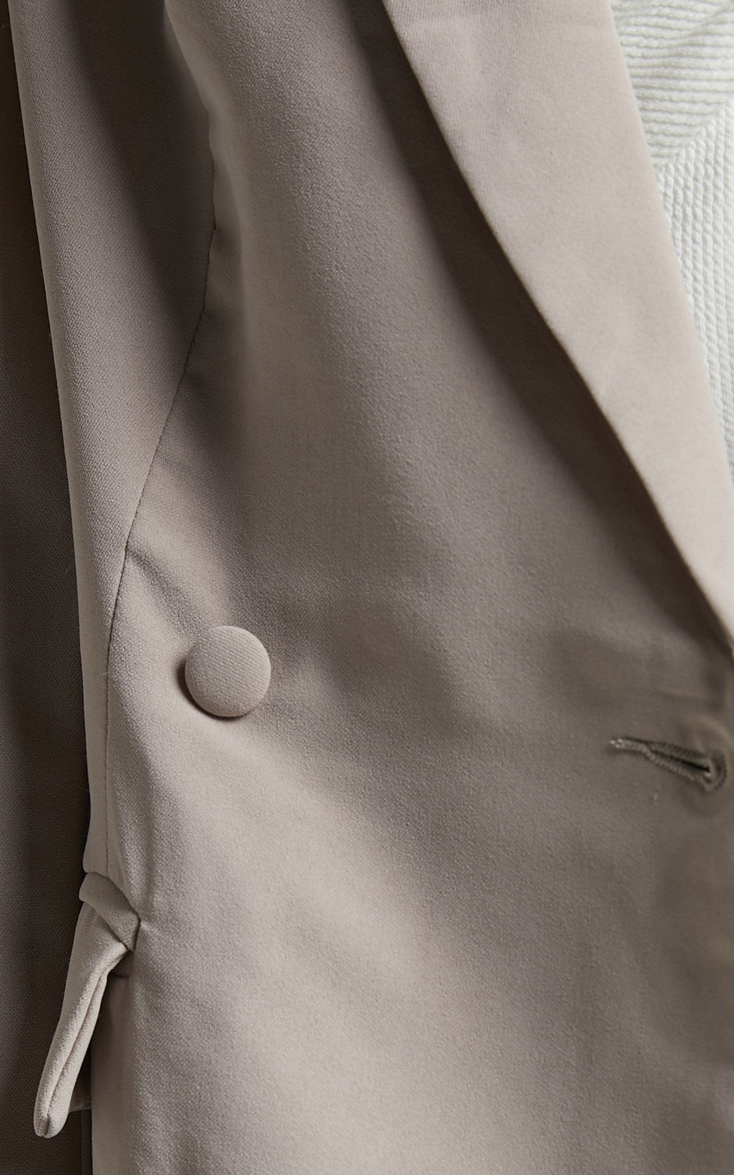 Quick To Win Blazer - Double Breasted Blazer in Stone