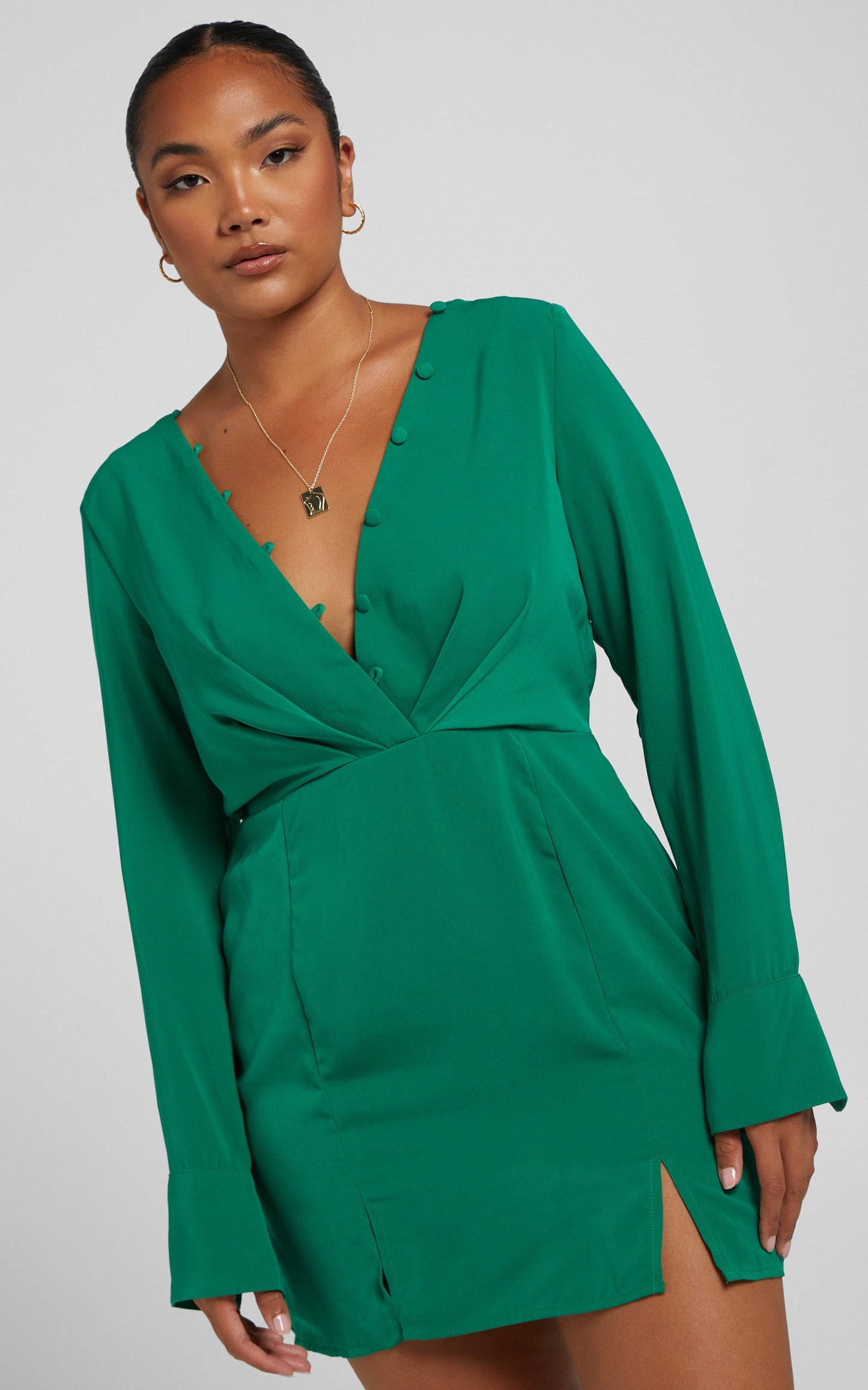 Runaway The Label - Lorenne Mini Dress in Emerald