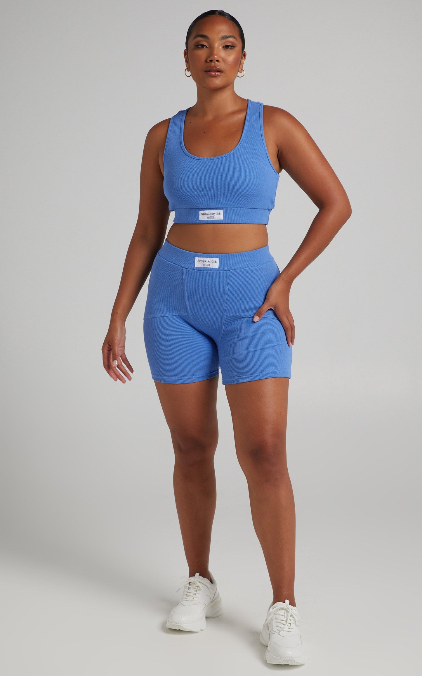 Sunday Leisure Club - Kairi Bike Shorts in Blue