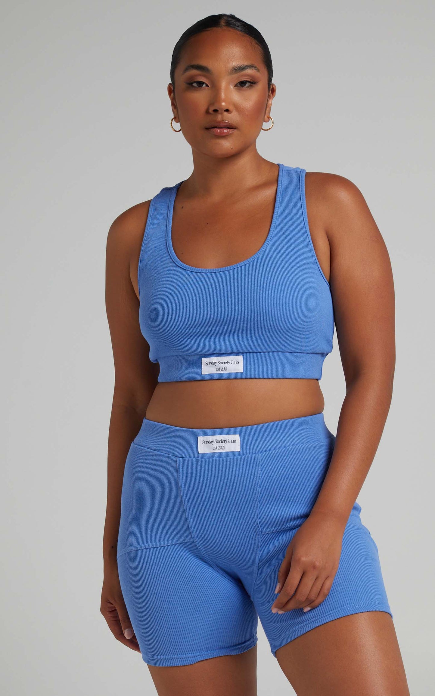 Sunday Leisure Club - Kairi Bike Shorts in Blue