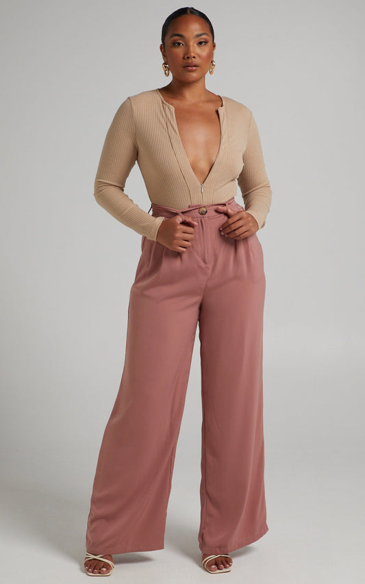 Zachy tailored pants in Taupe