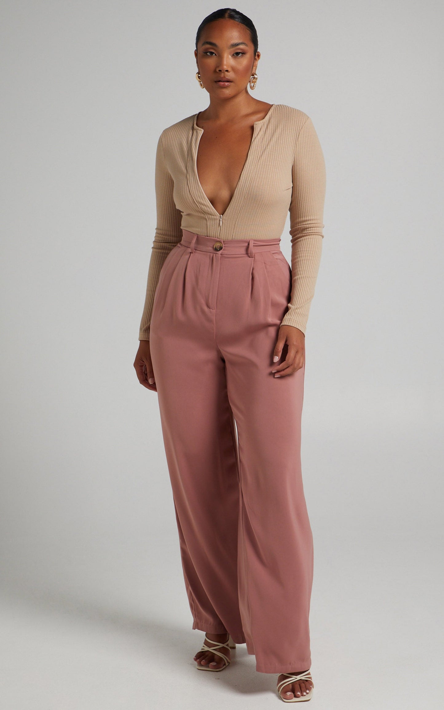 Zachy tailored pants in Taupe
