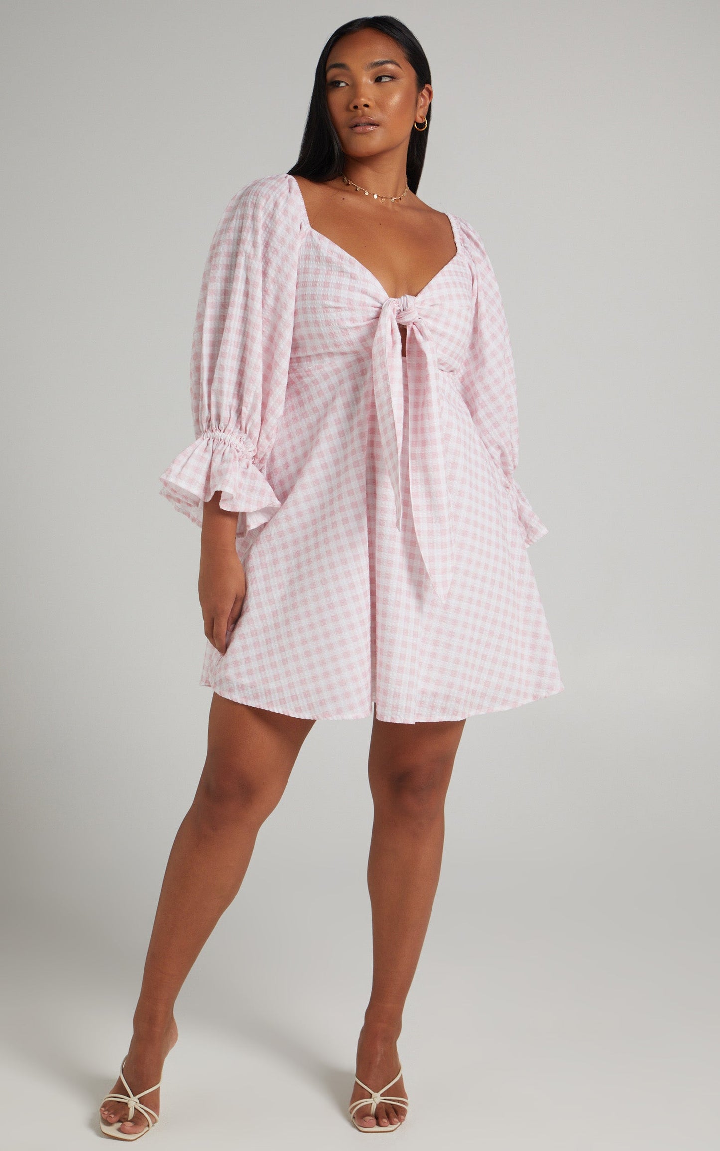 Charlie Holiday - Sonny Dress in Pink Gingham