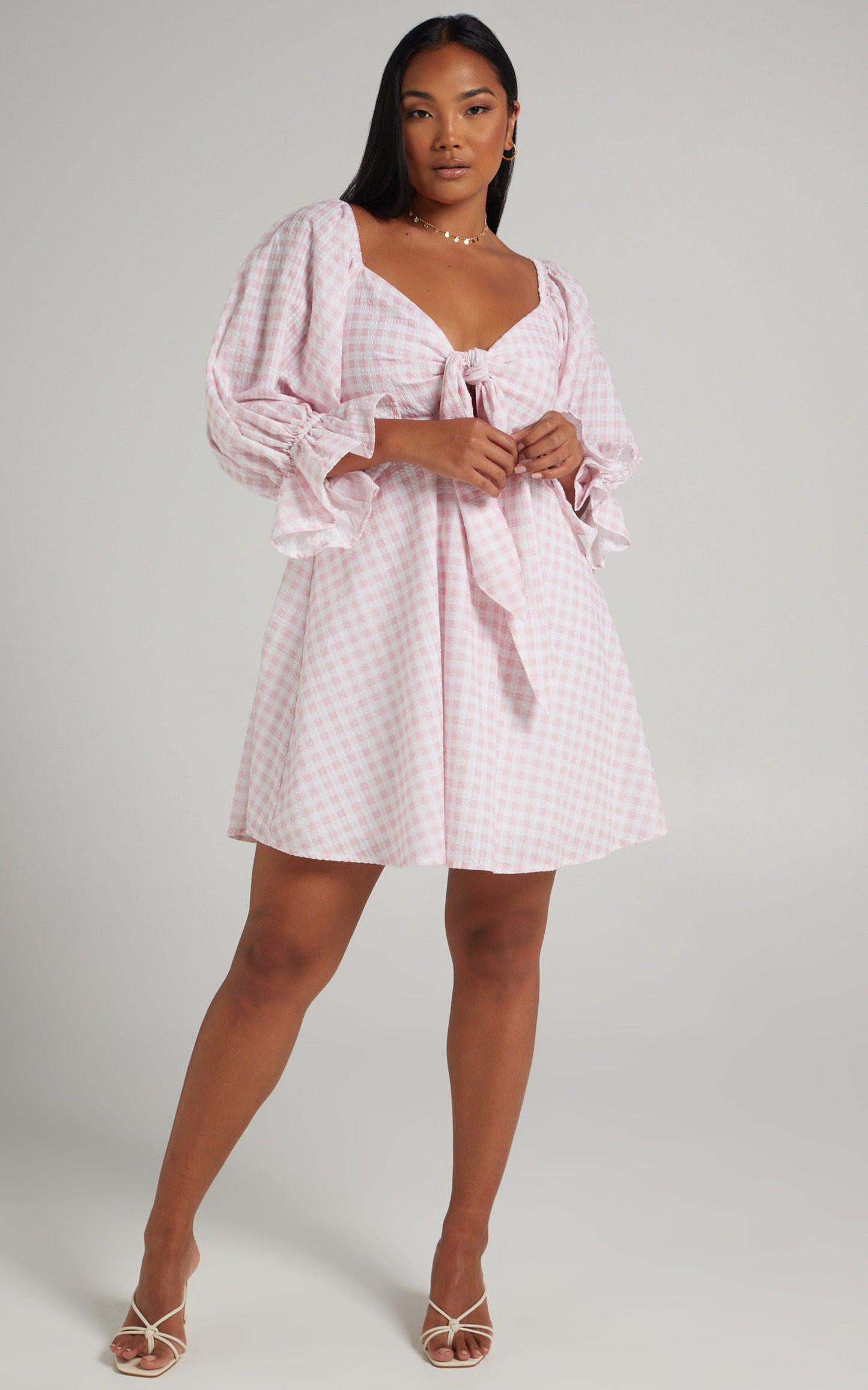 Charlie Holiday - Sonny Dress in Pink Gingham