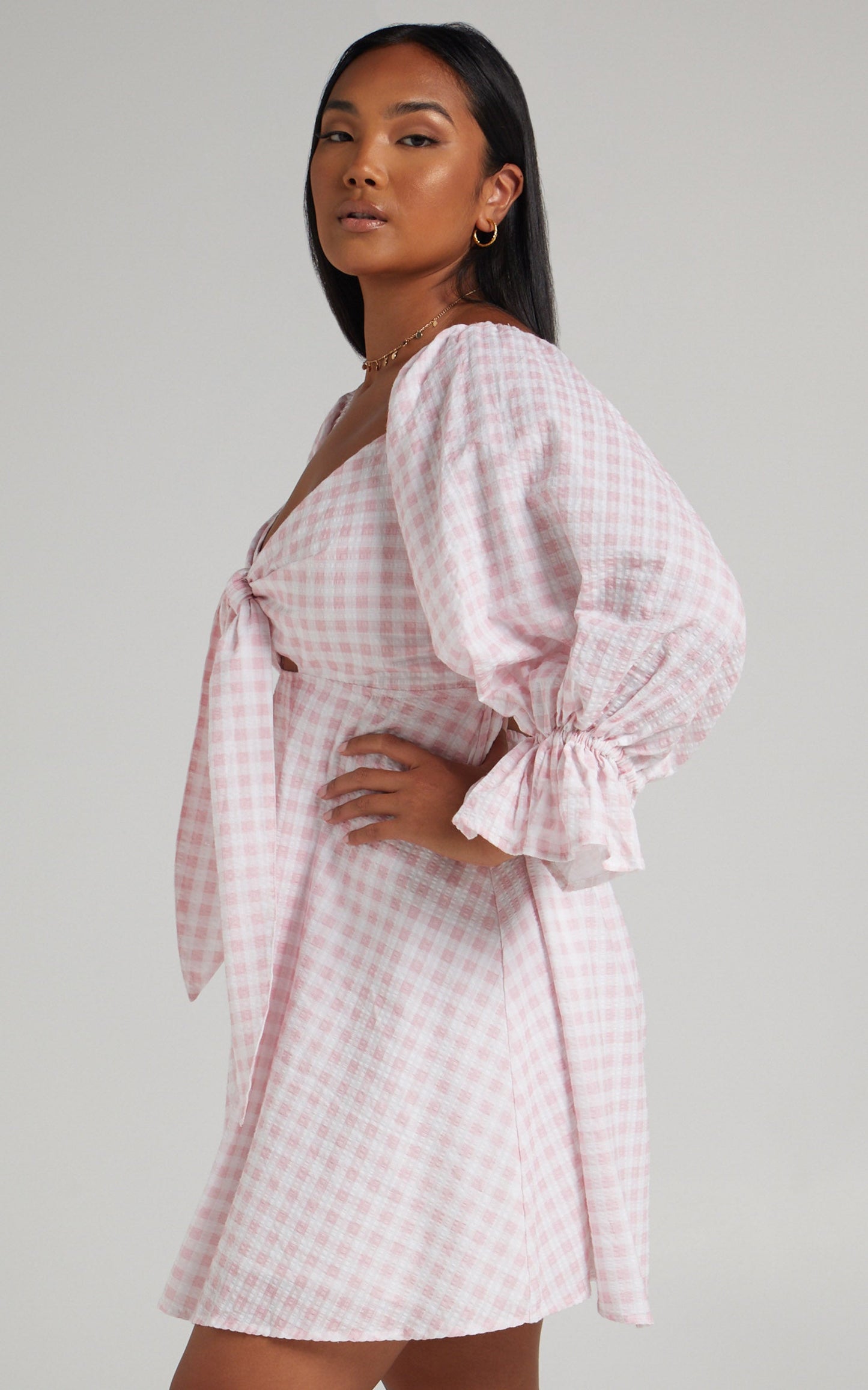 Charlie Holiday - Sonny Dress in Pink Gingham