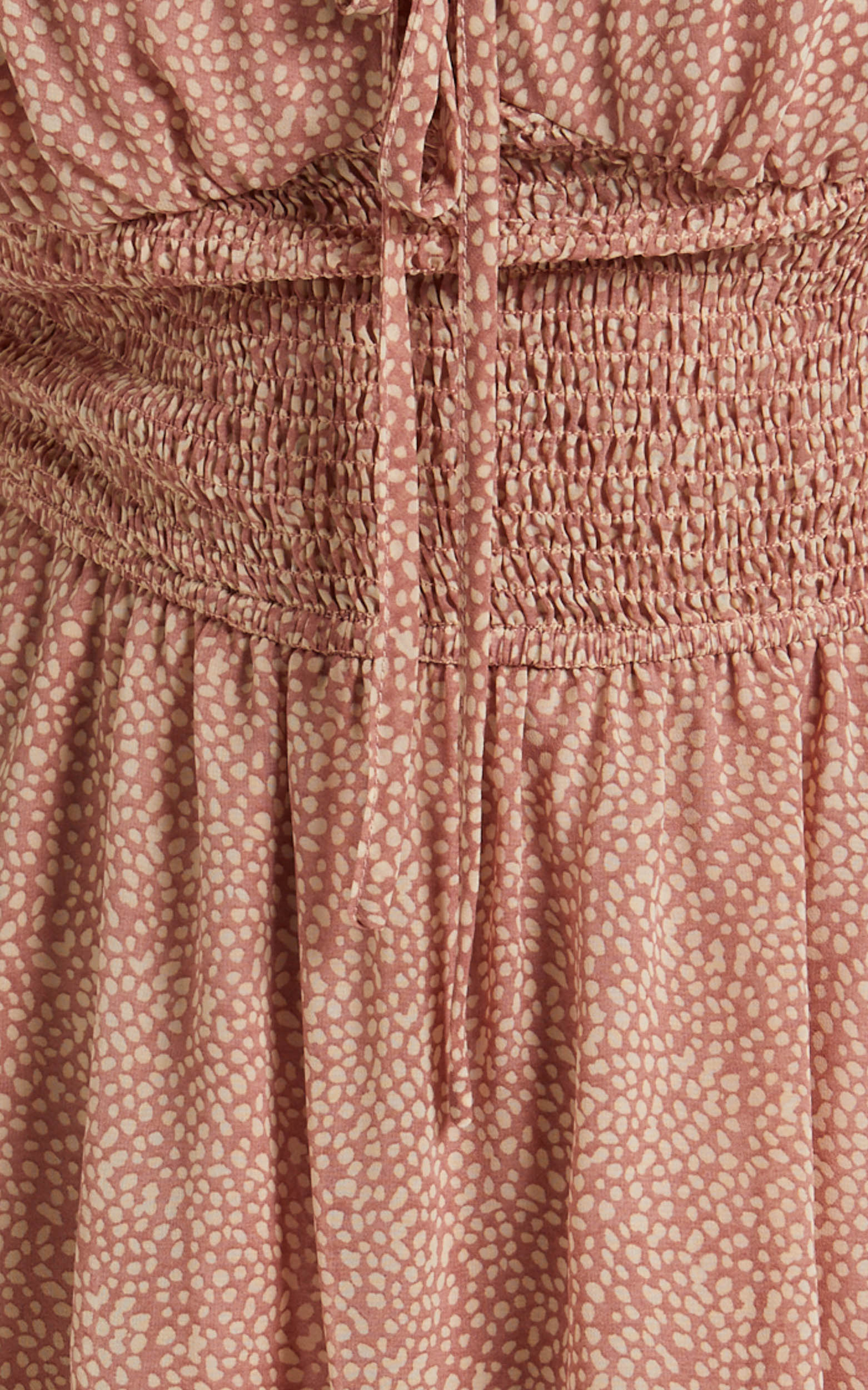 Paxton Long Sleeve Tiered Mini Dress in Pink