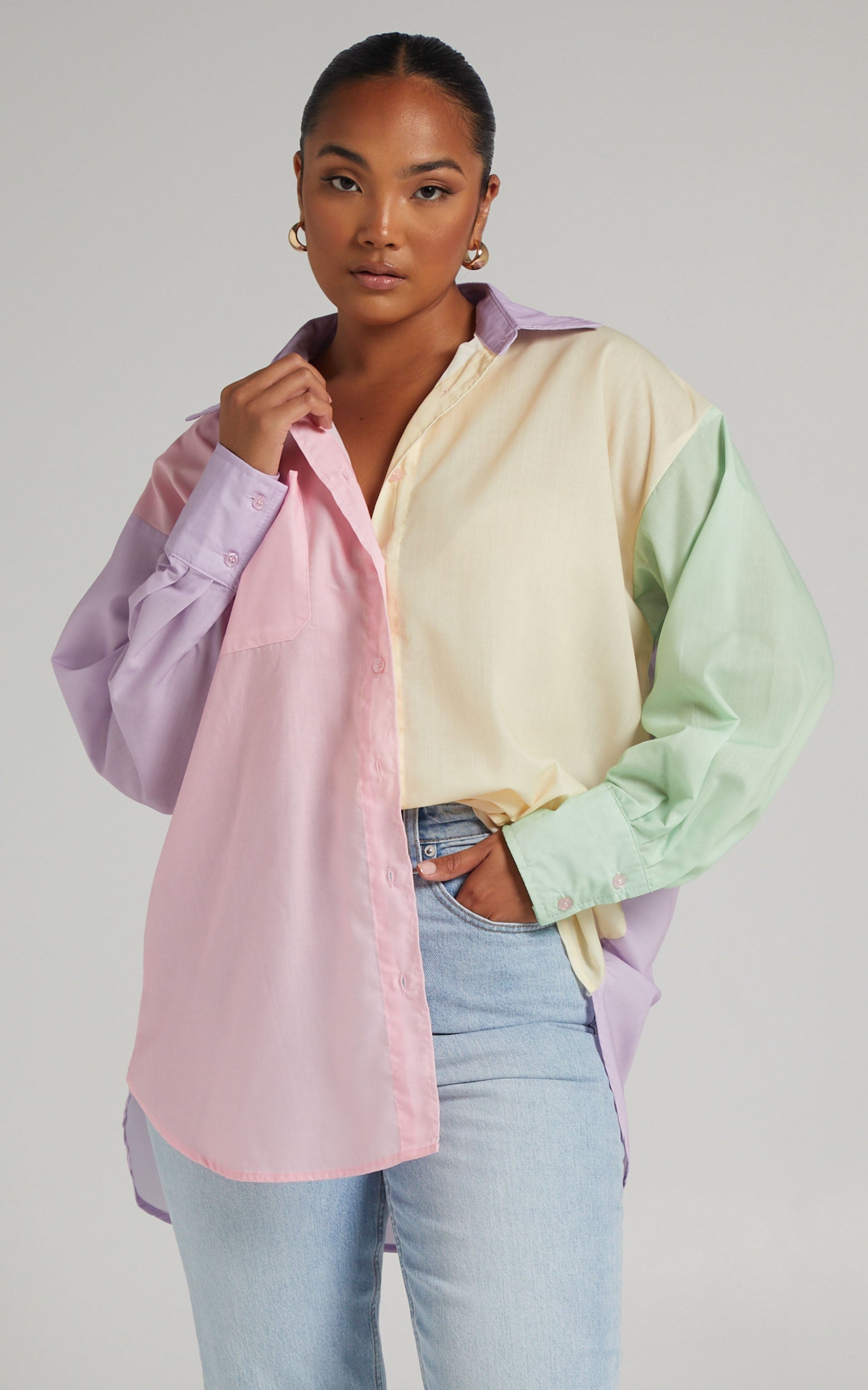 Eudora Button Up Shirt in Multi