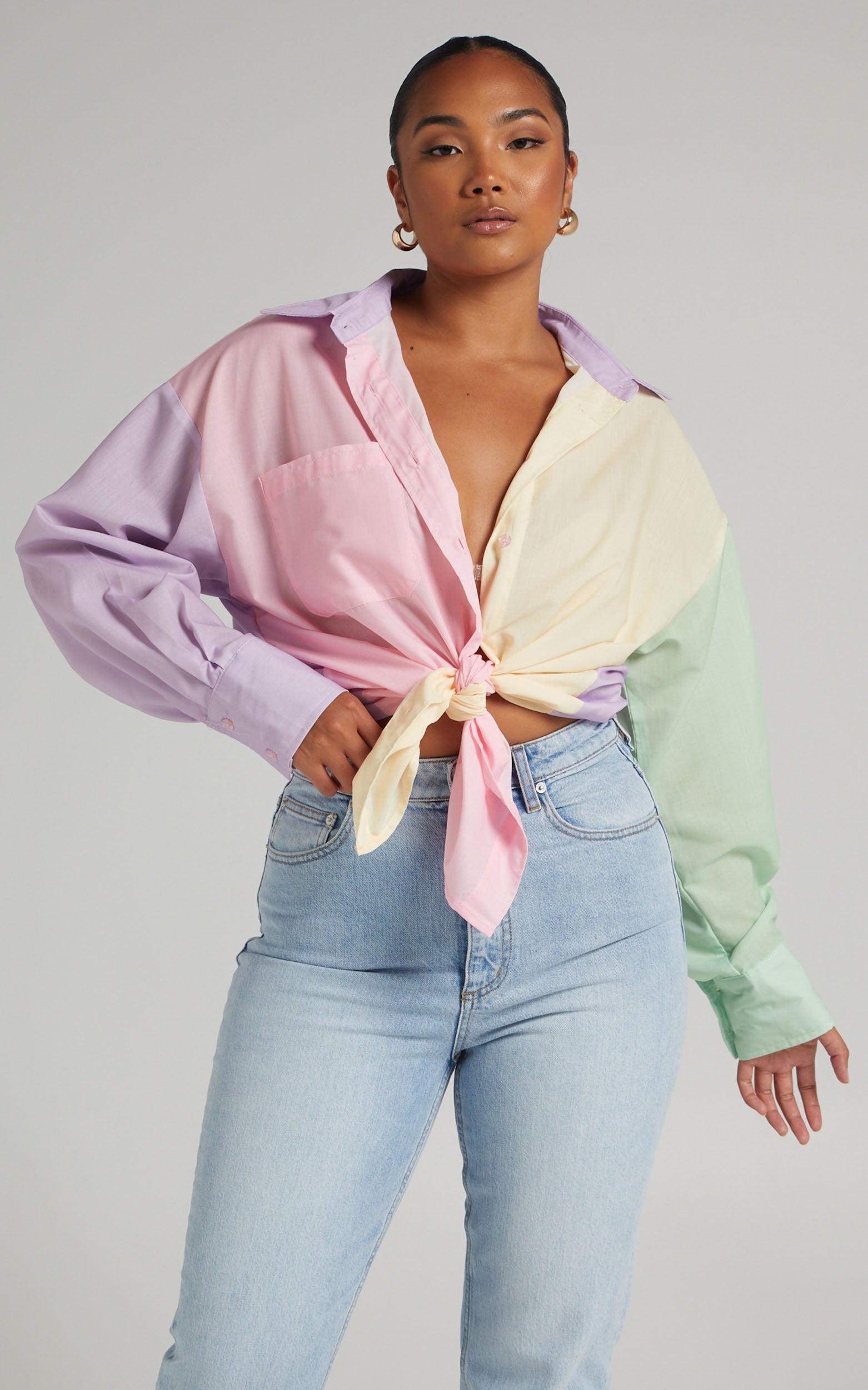 Eudora Button Up Shirt in Multi